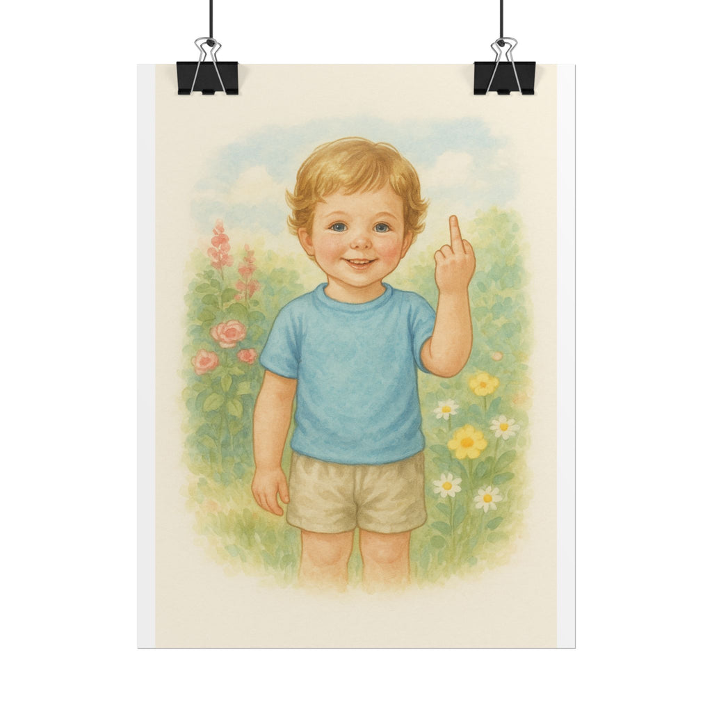 Middle Finger Poster 6" x 8"