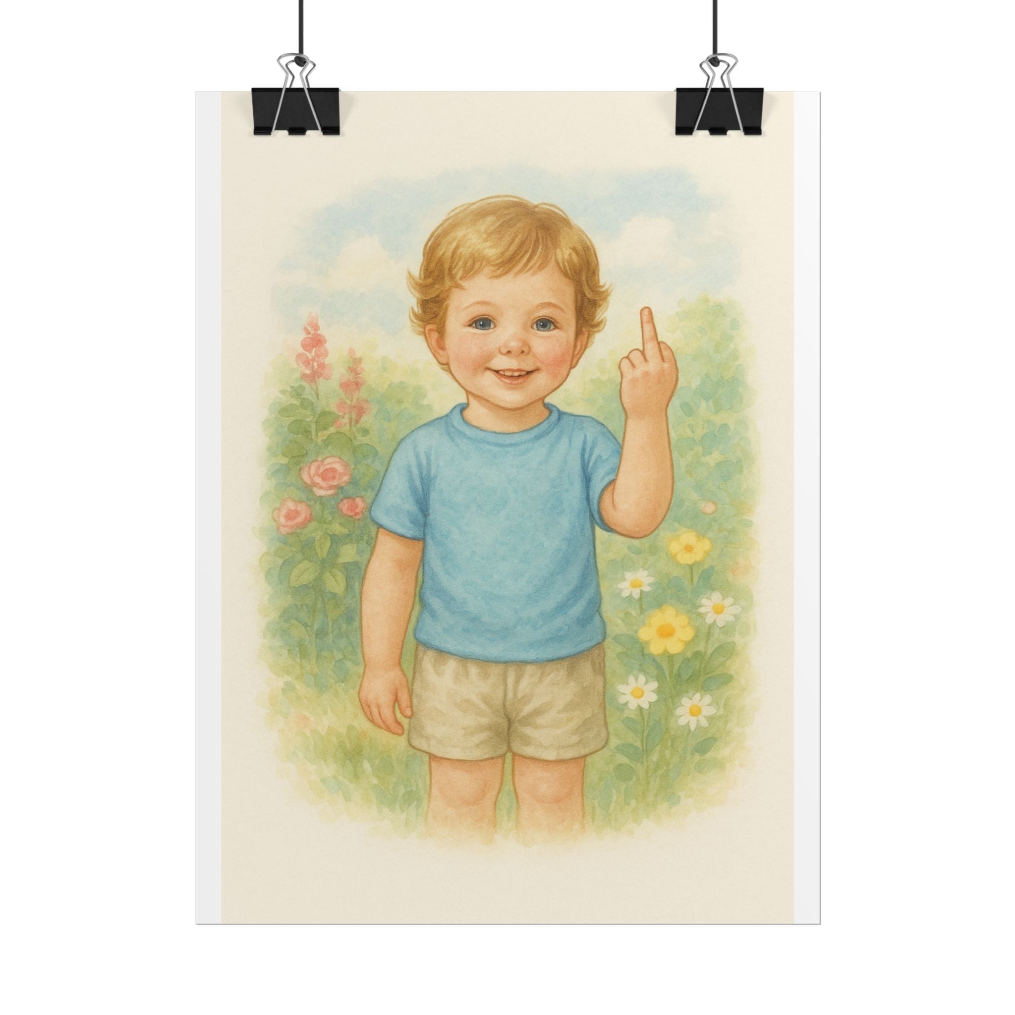 Middle Finger Poster 6" x 8"