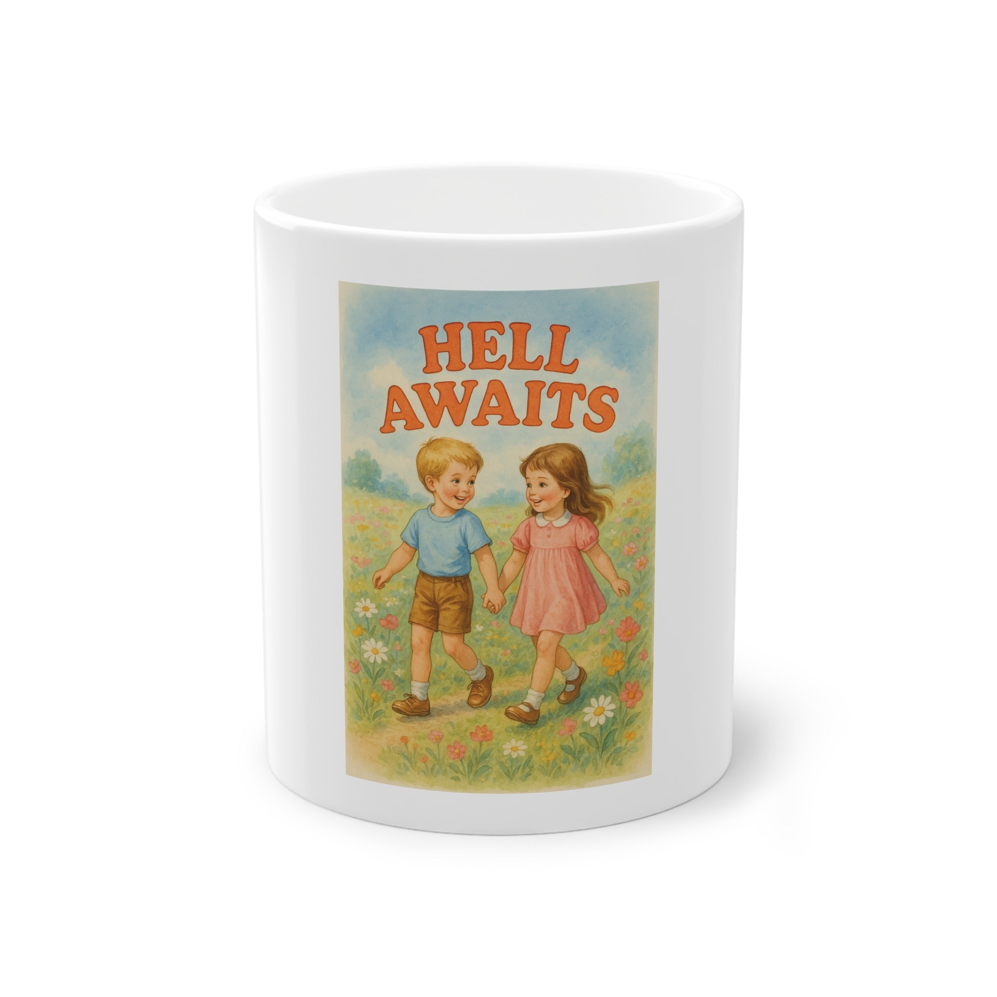 Hell Awaits Funny Mug