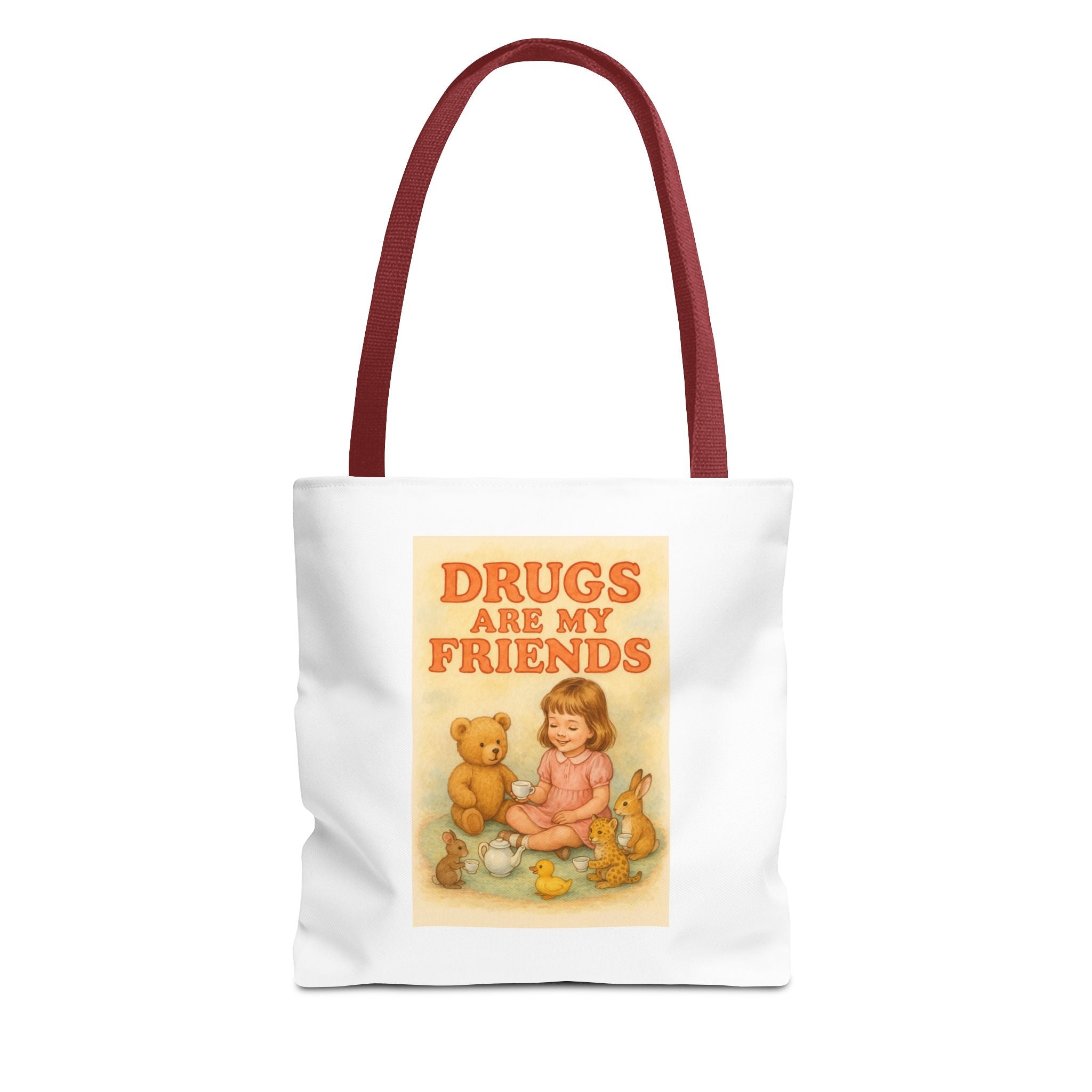 Drugs Are My Friends & Candy Chaos - Tote Bag  Fun Eco-Friendly Shoulder Bag