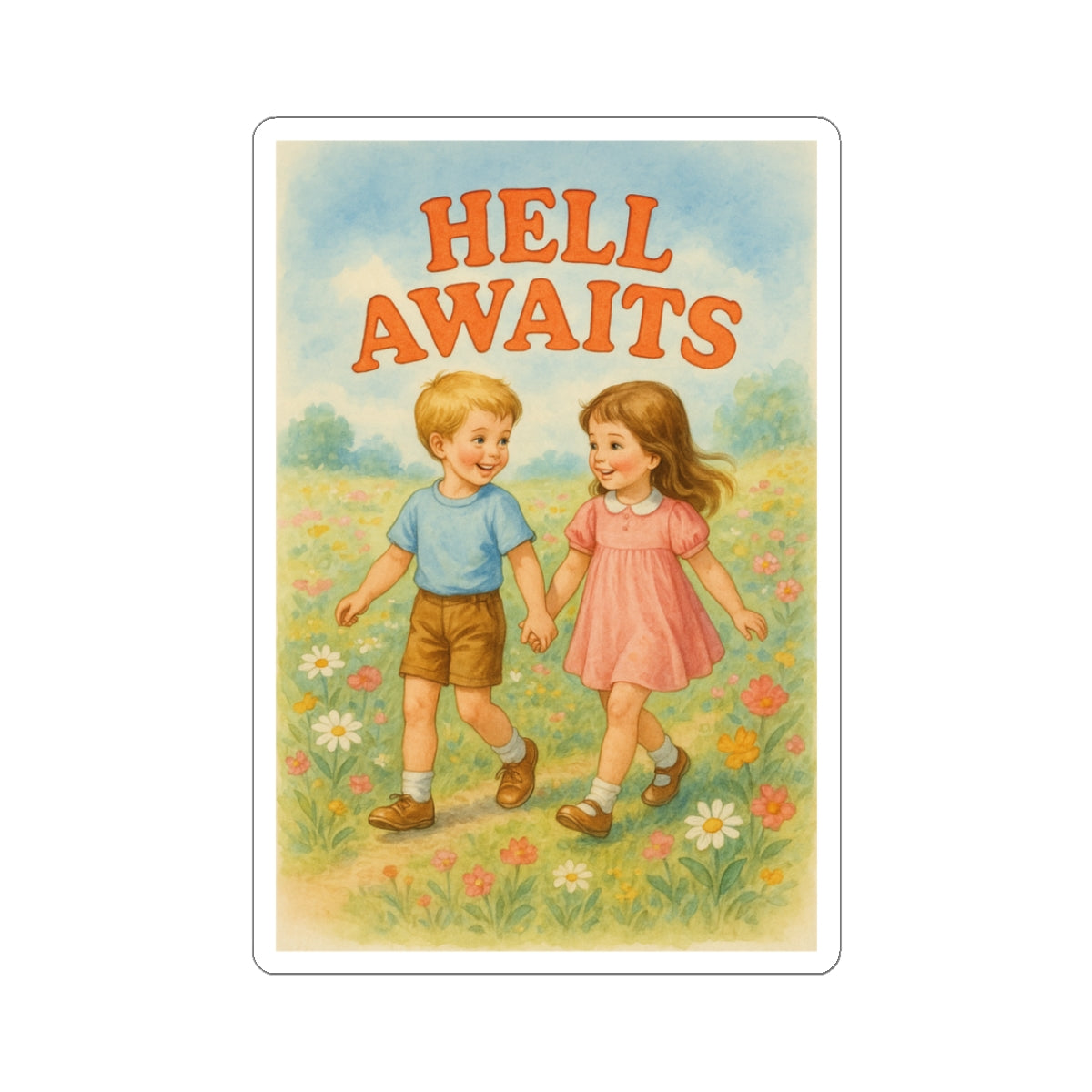 Hell Awaits Sticker