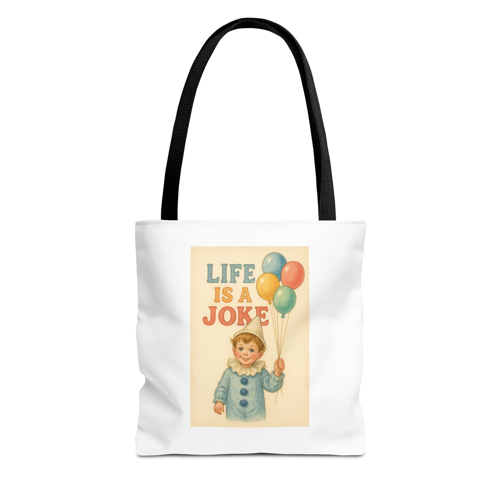 Life Is A Joke & Candy Chaos - Tote Bag  Fun Eco-Friendly Shoulder Bag
