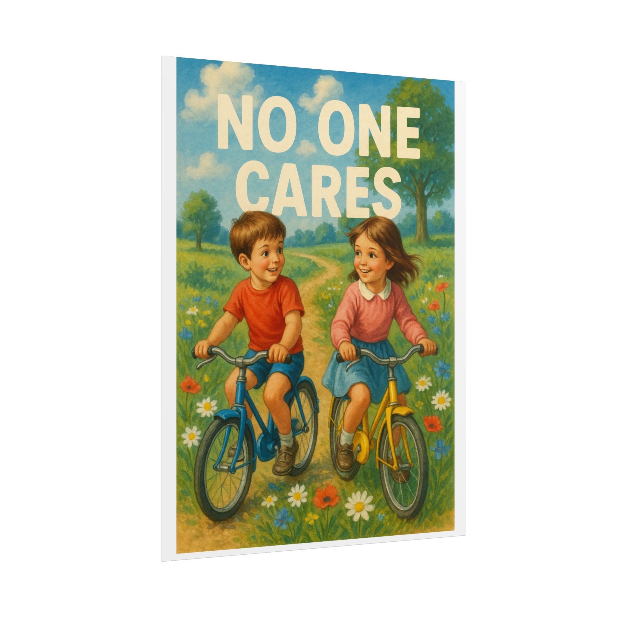 No One Cares Poster 6" x 8"
