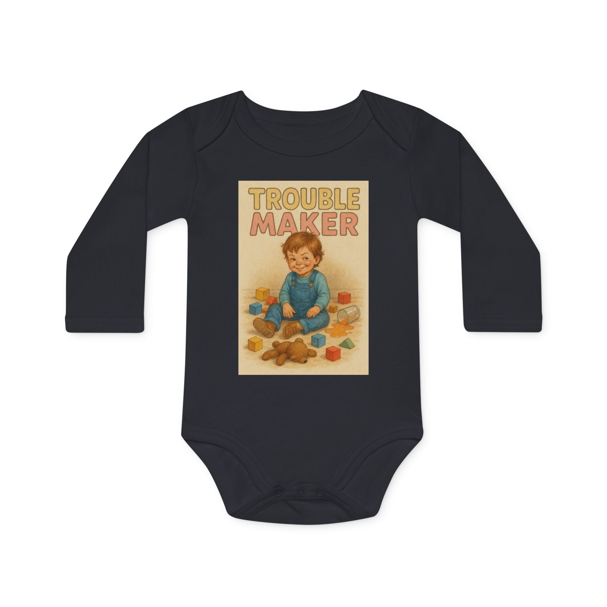 Trouble Maker - Funny Baby Bodysuit