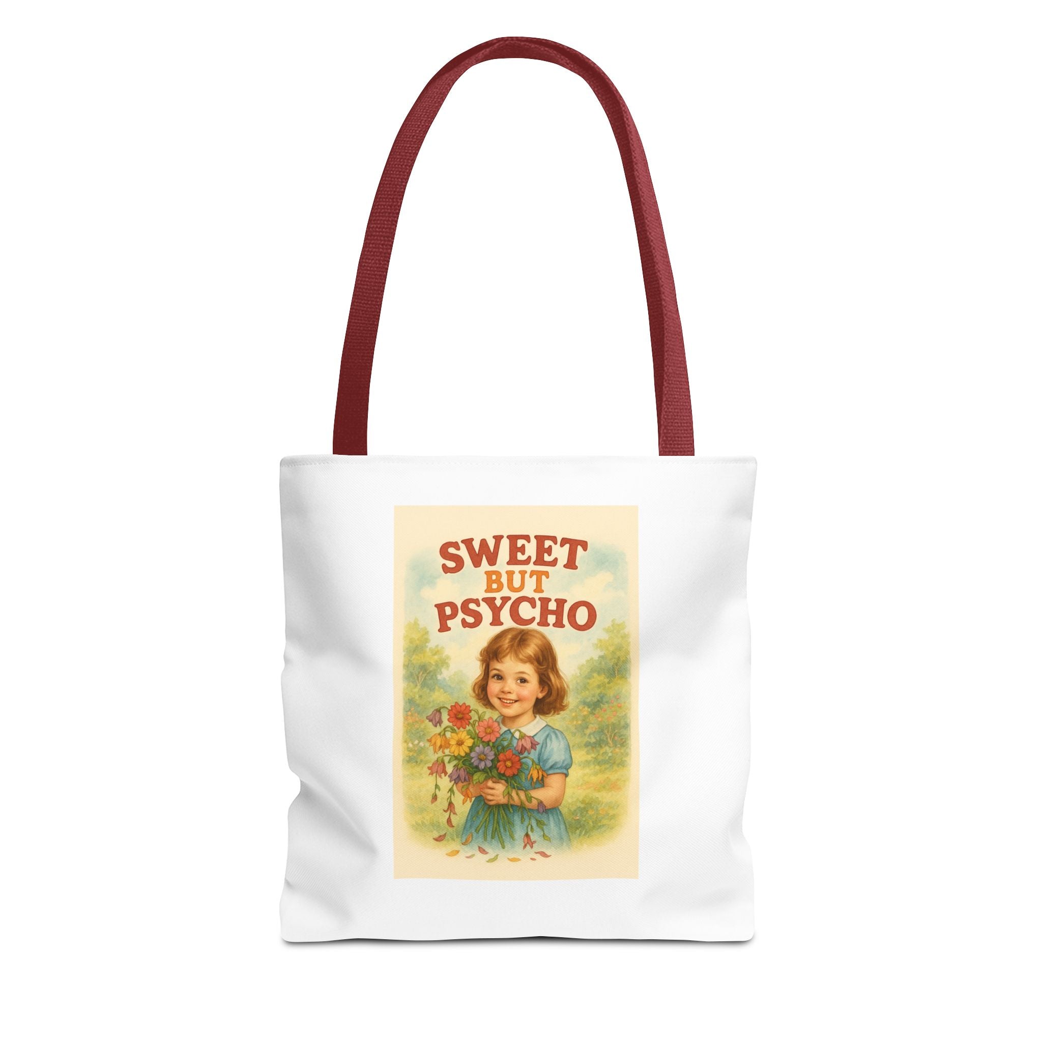 Sweet But Psycho & Candy Chaos - Tote Bag  Fun Eco-Friendly Shoulder Bag