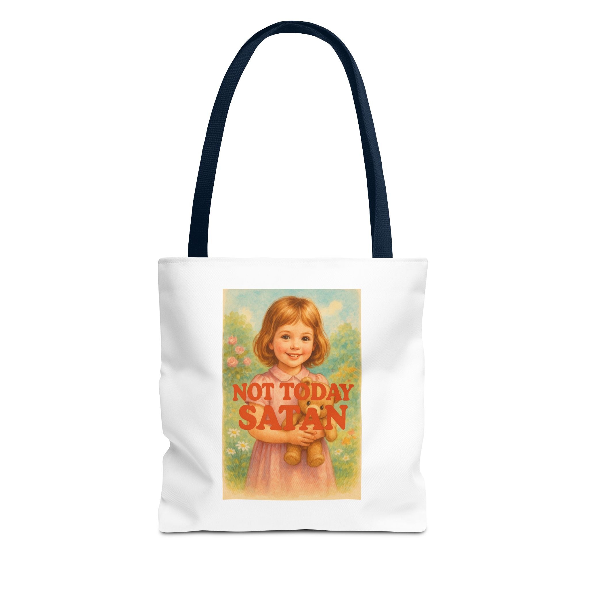 Not Today Satan & Candy Chaos - Tote Bag  Fun Eco-Friendly Shoulder Bag