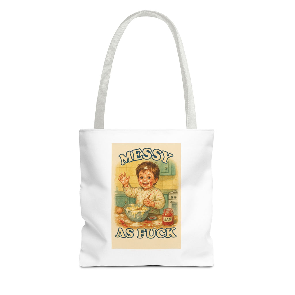 Messy As Fuck & Candy Chaos - Tote Bag  Fun Eco-Friendly Shoulder Bag