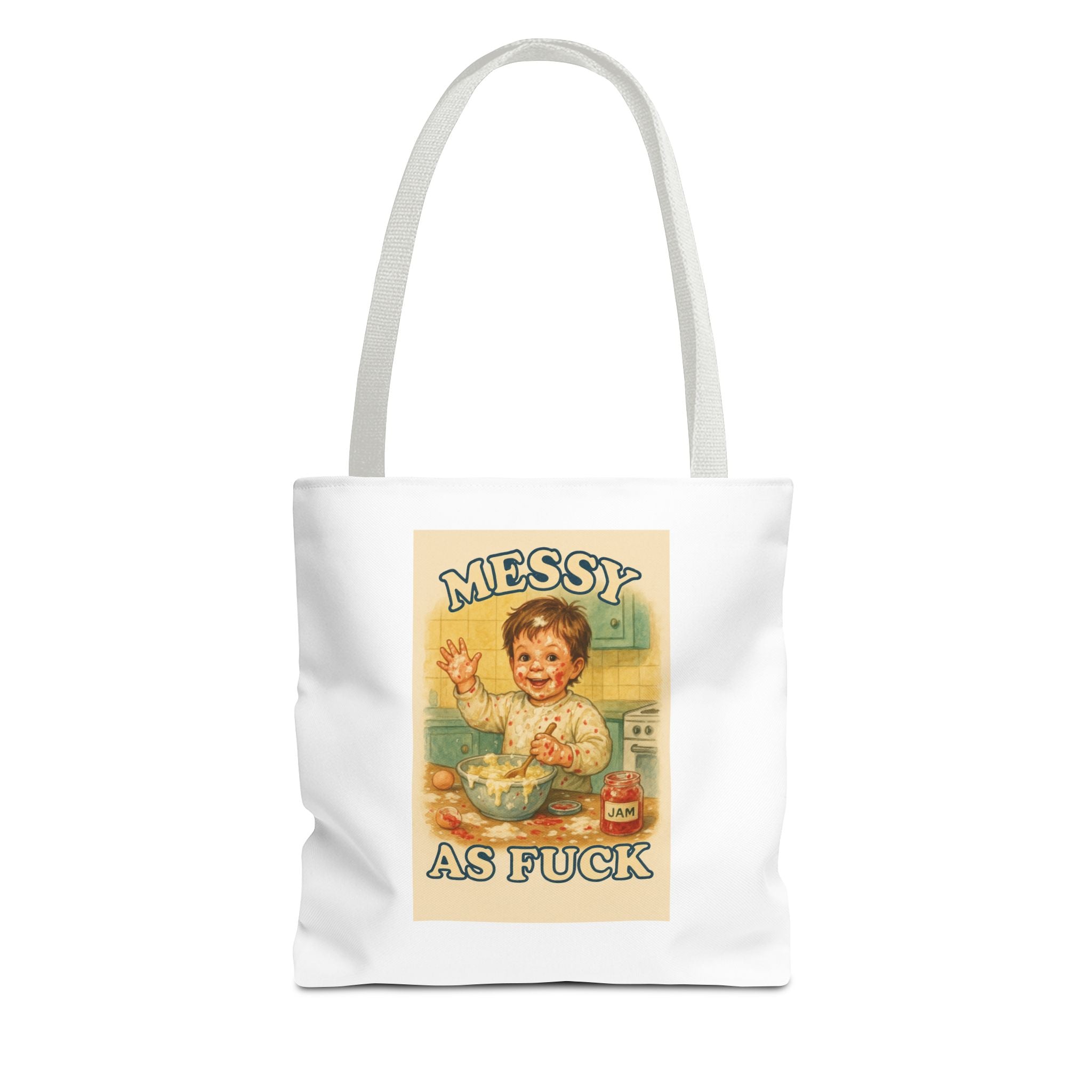 Messy As Fuck & Candy Chaos - Tote Bag  Fun Eco-Friendly Shoulder Bag