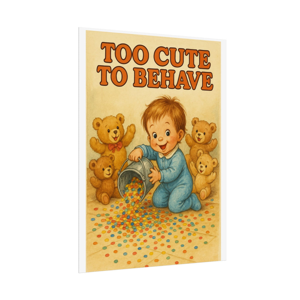 Too Cute To Behave Poster 6" x 8"