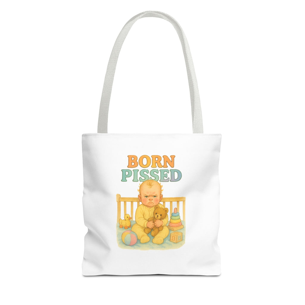 Born Pissed & Candy Chaos - Tote Bag  Fun Eco-Friendly Shoulder Bag