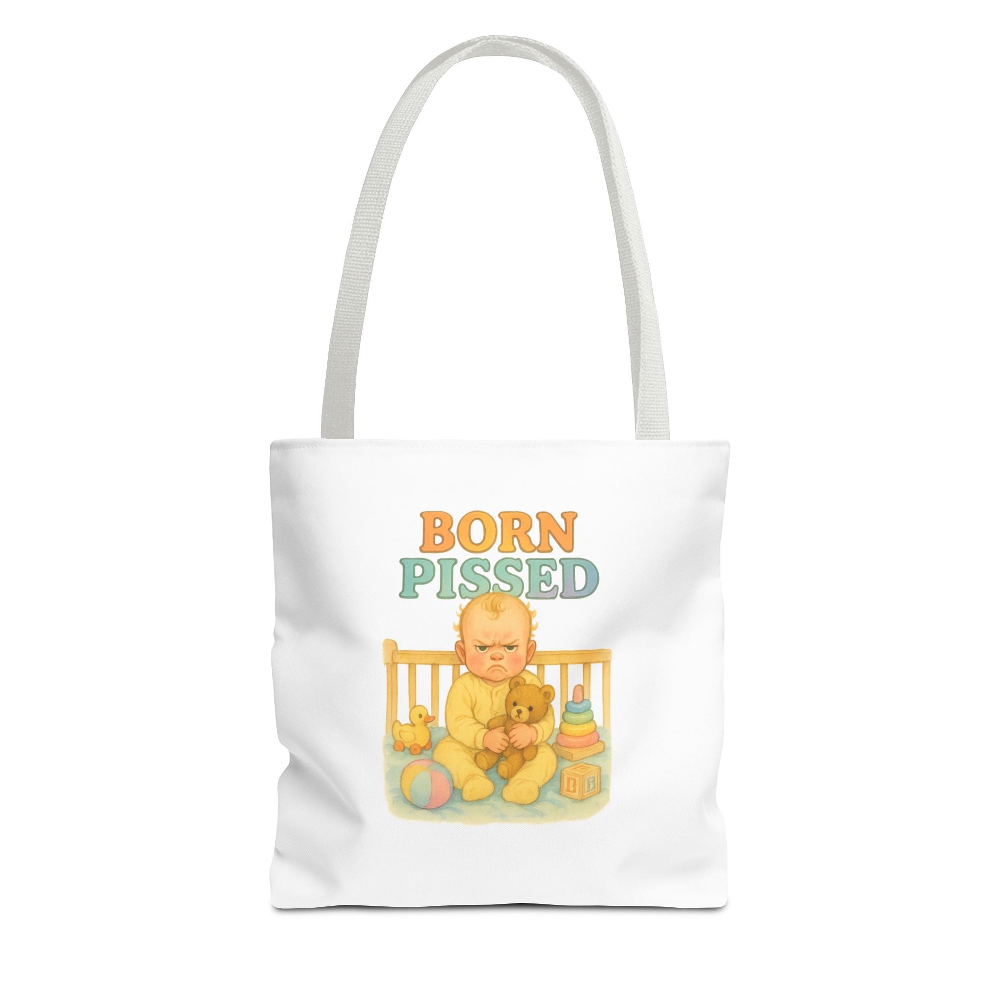 Born Pissed & Candy Chaos - Tote Bag  Fun Eco-Friendly Shoulder Bag