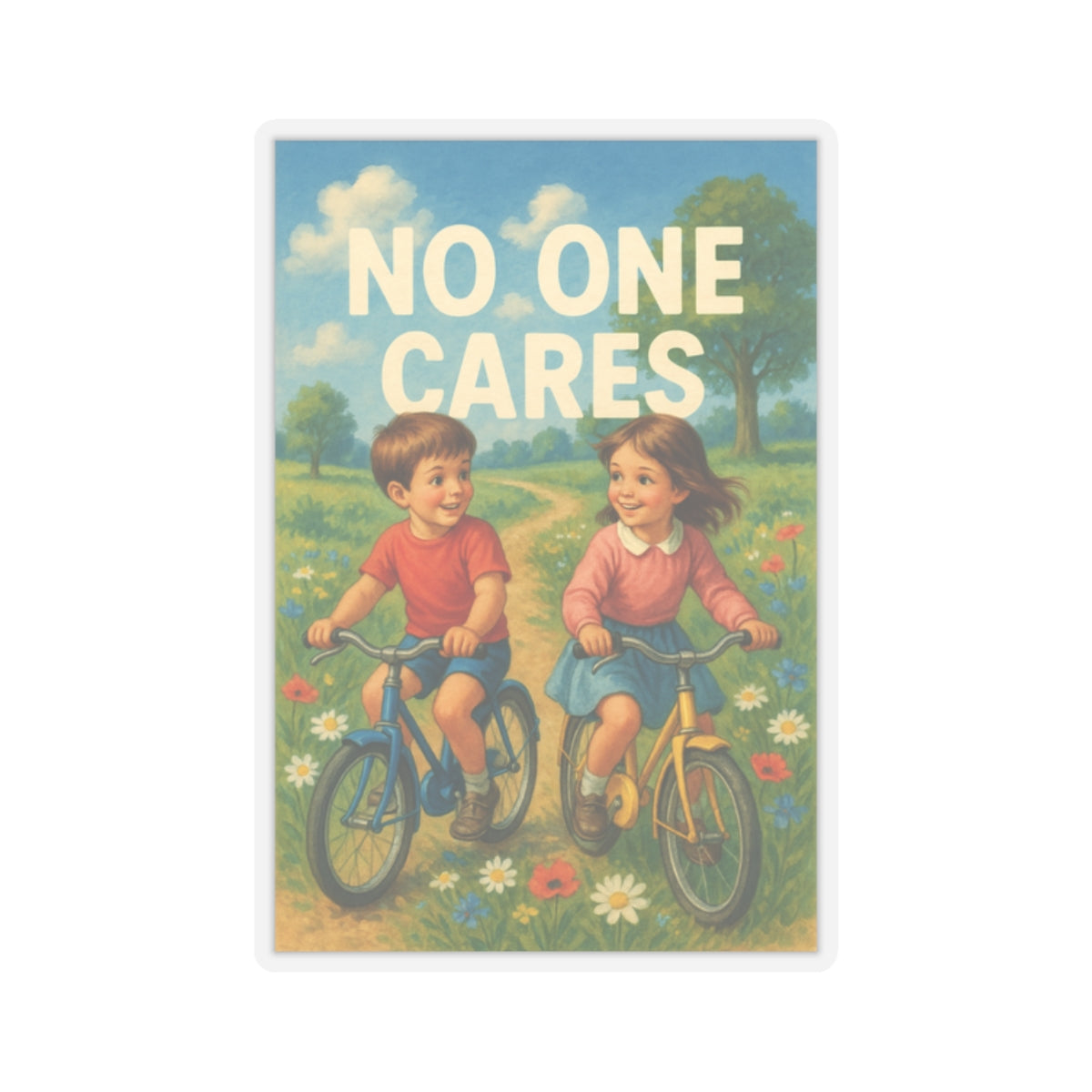 No One Cares Sticker