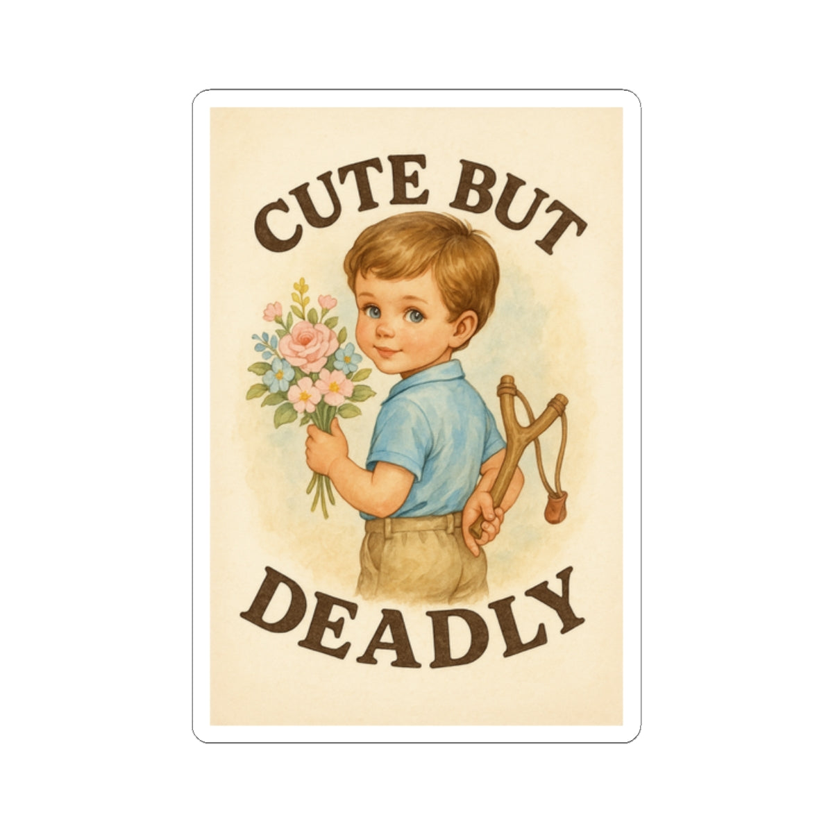 Cute But Deadly Sticker