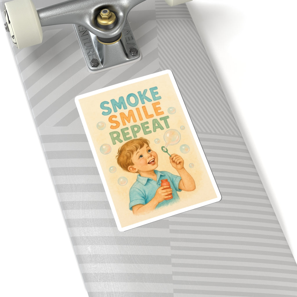 Smoke Smile Repeat Sticker