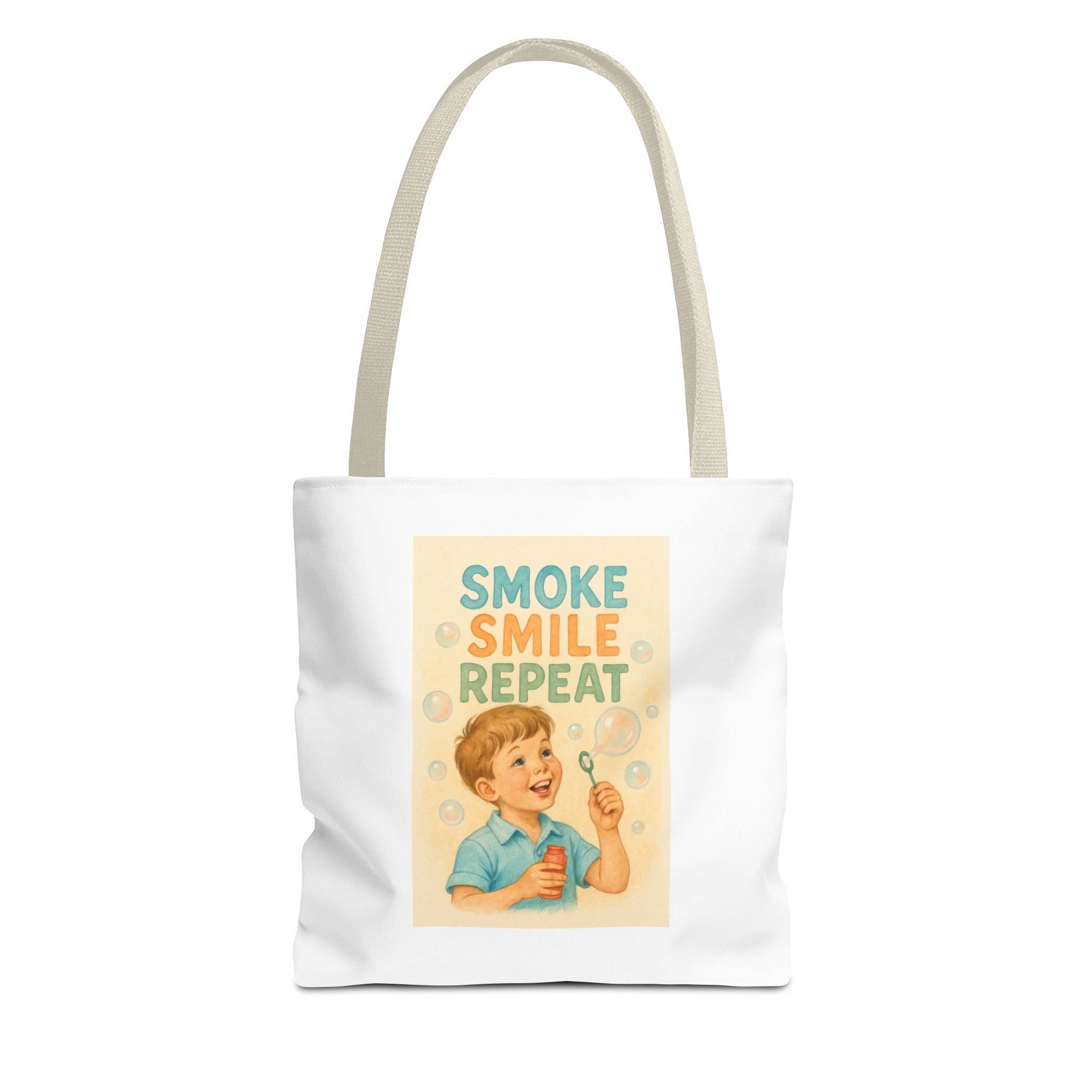Smoke Smile Repeat & Candy Chaos - Tote Bag  Fun Eco-Friendly Shoulder Bag