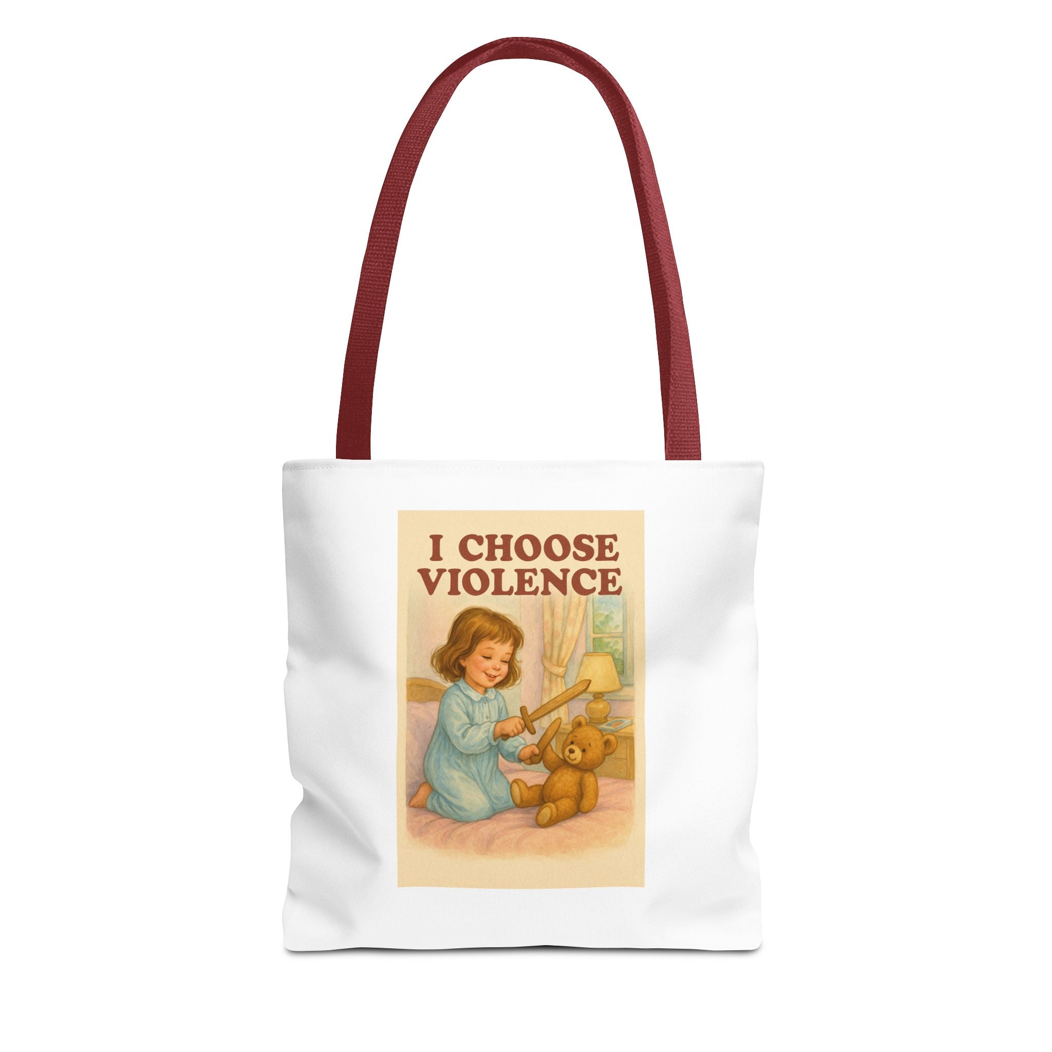 I Choose Violence & Candy Chaos - Tote Bag  Fun Eco-Friendly Shoulder Bag