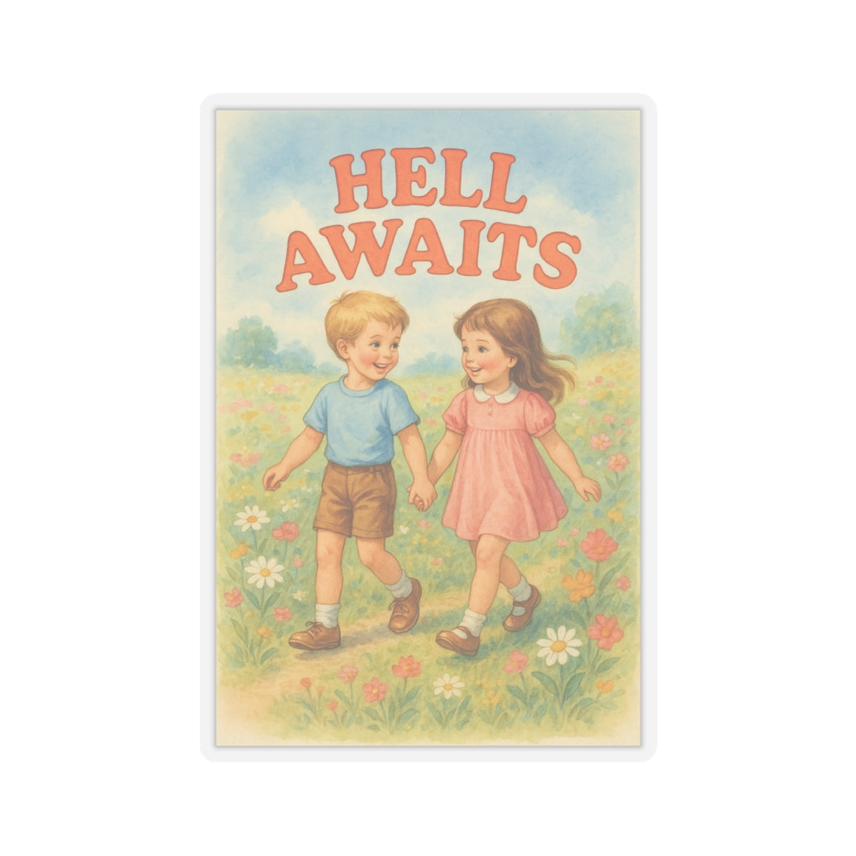 Hell Awaits Sticker