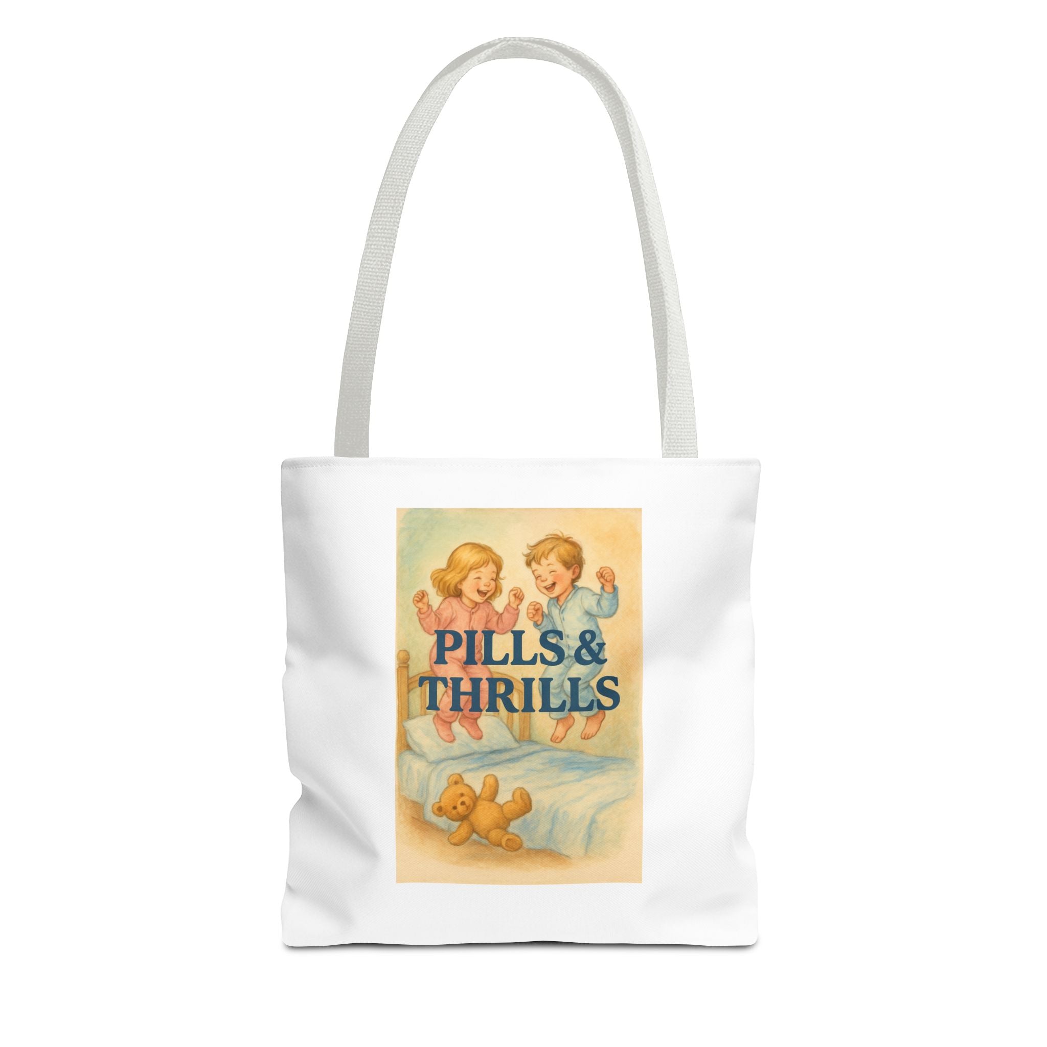 Pills & Thrills & Candy Chaos - Tote Bag  Fun Eco-Friendly Shoulder Bag