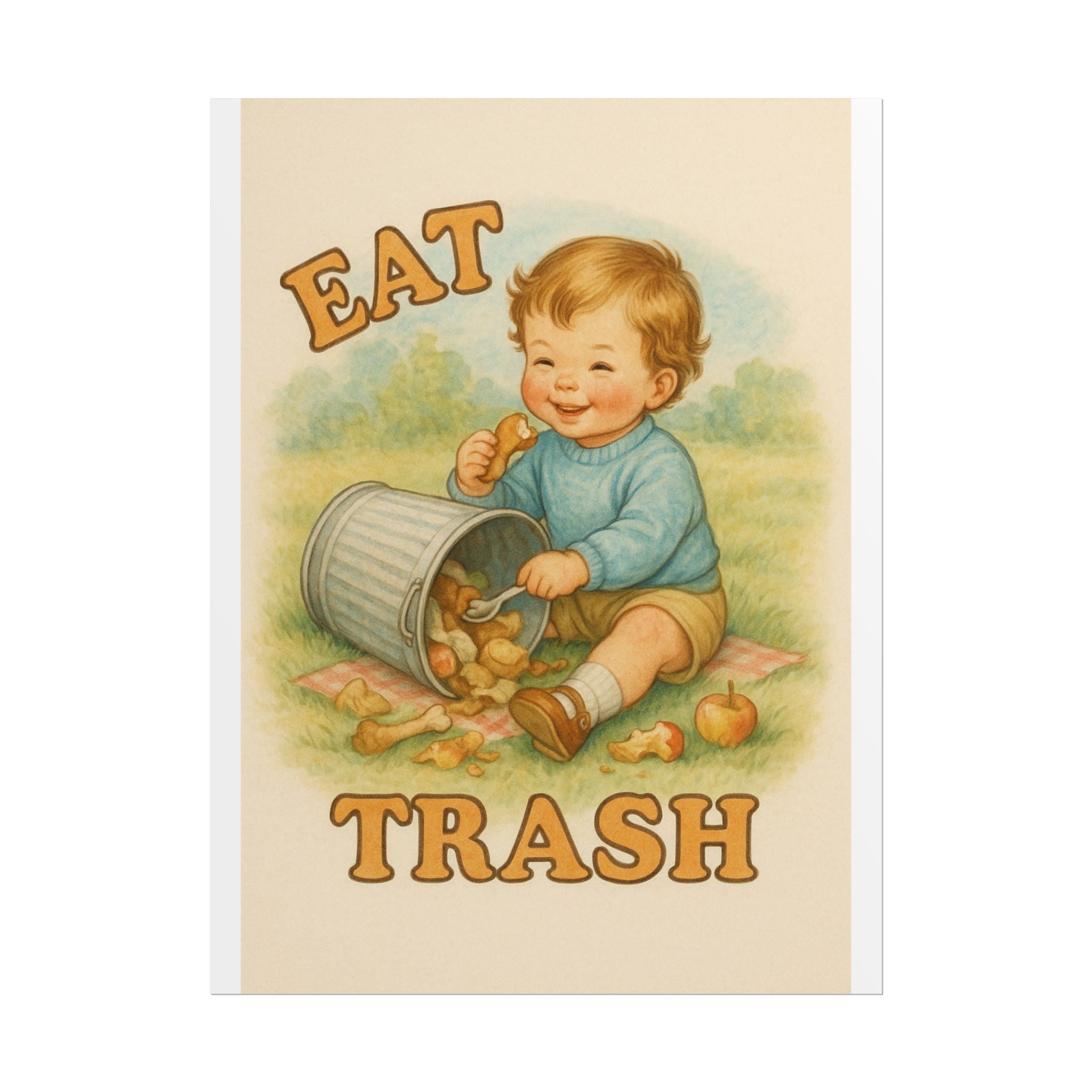 Eat Trash Poster 6" x 8"