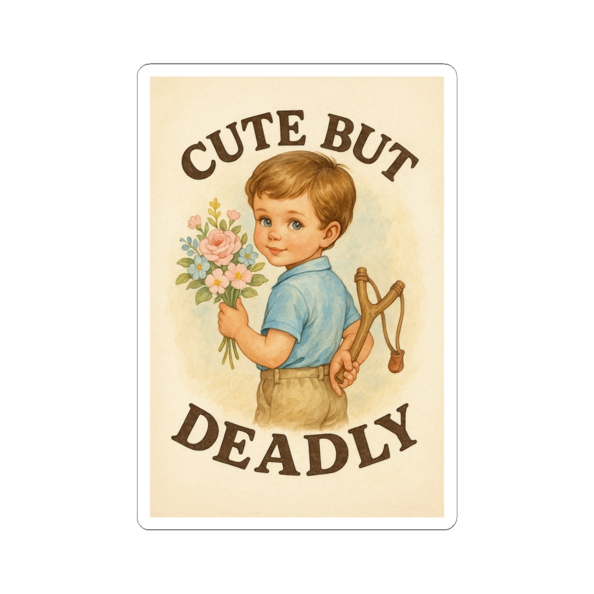 Cute But Deadly Sticker