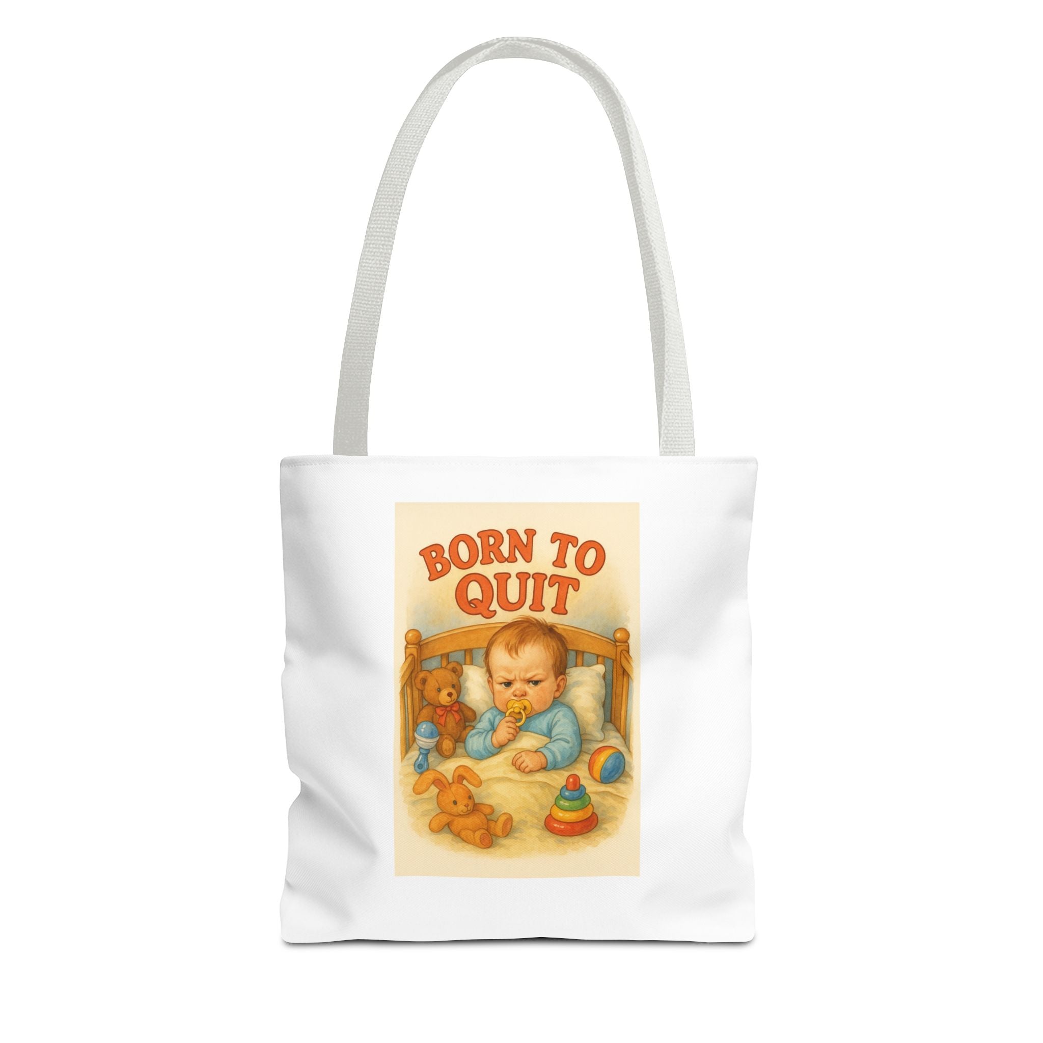 Born To Quit & Candy Chaos - Tote Bag  Fun Eco-Friendly Shoulder Bag