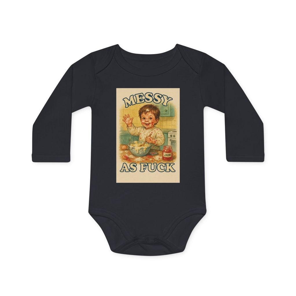 Messy As Fuck - Funny Baby Bodysuit
