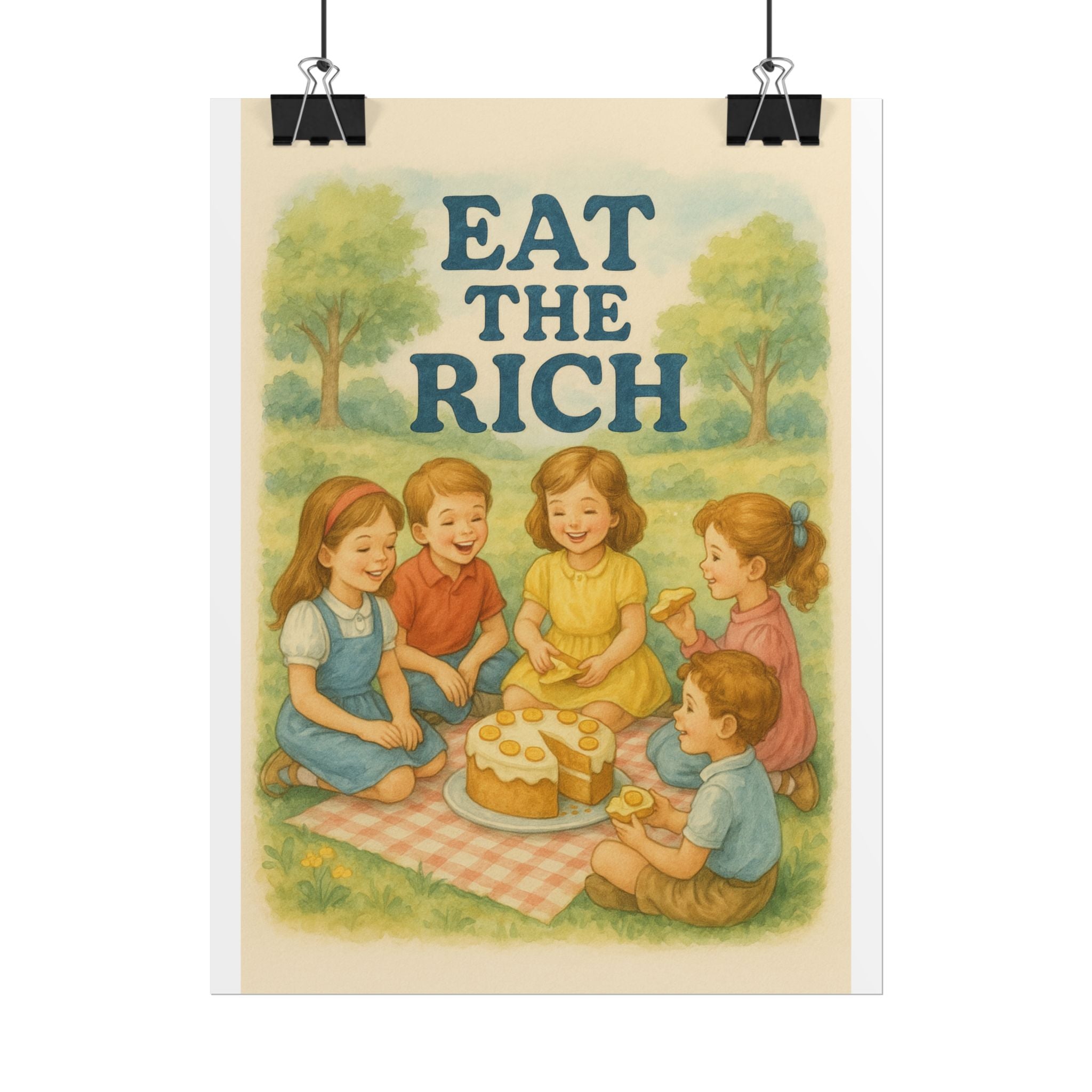 Eat The Rich Poster 6" x 8"