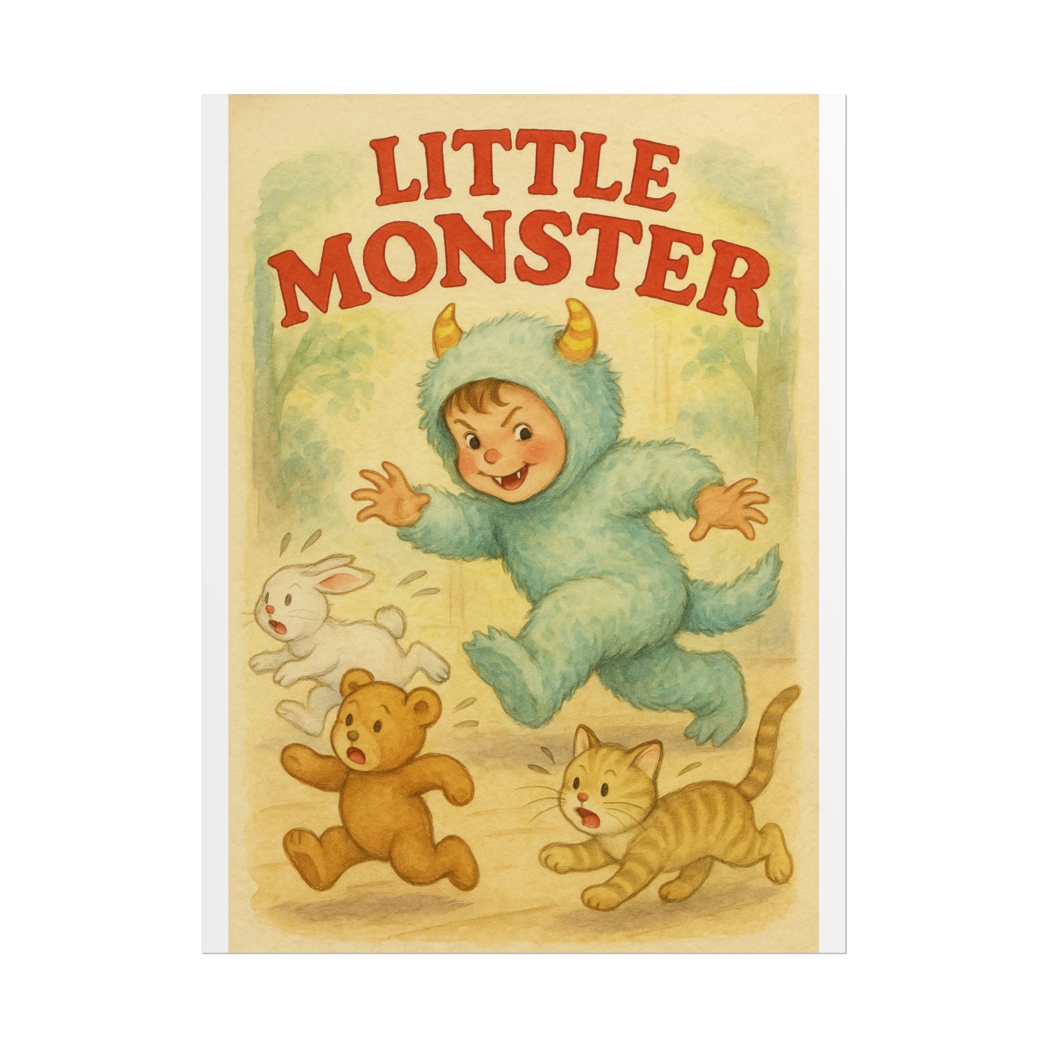 Little Monster Poster 6" x 8"