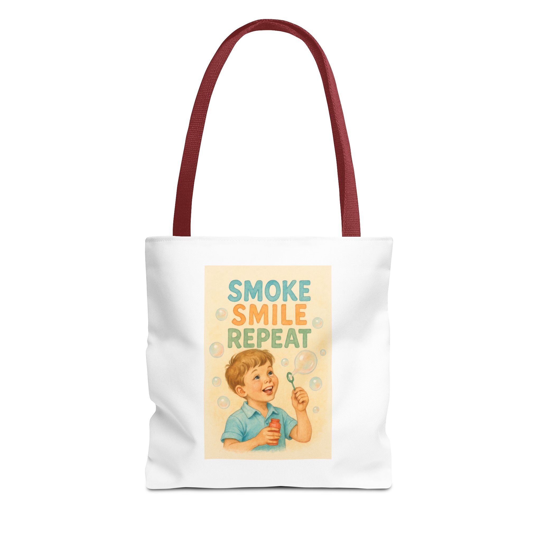 Smoke Smile Repeat & Candy Chaos - Tote Bag  Fun Eco-Friendly Shoulder Bag