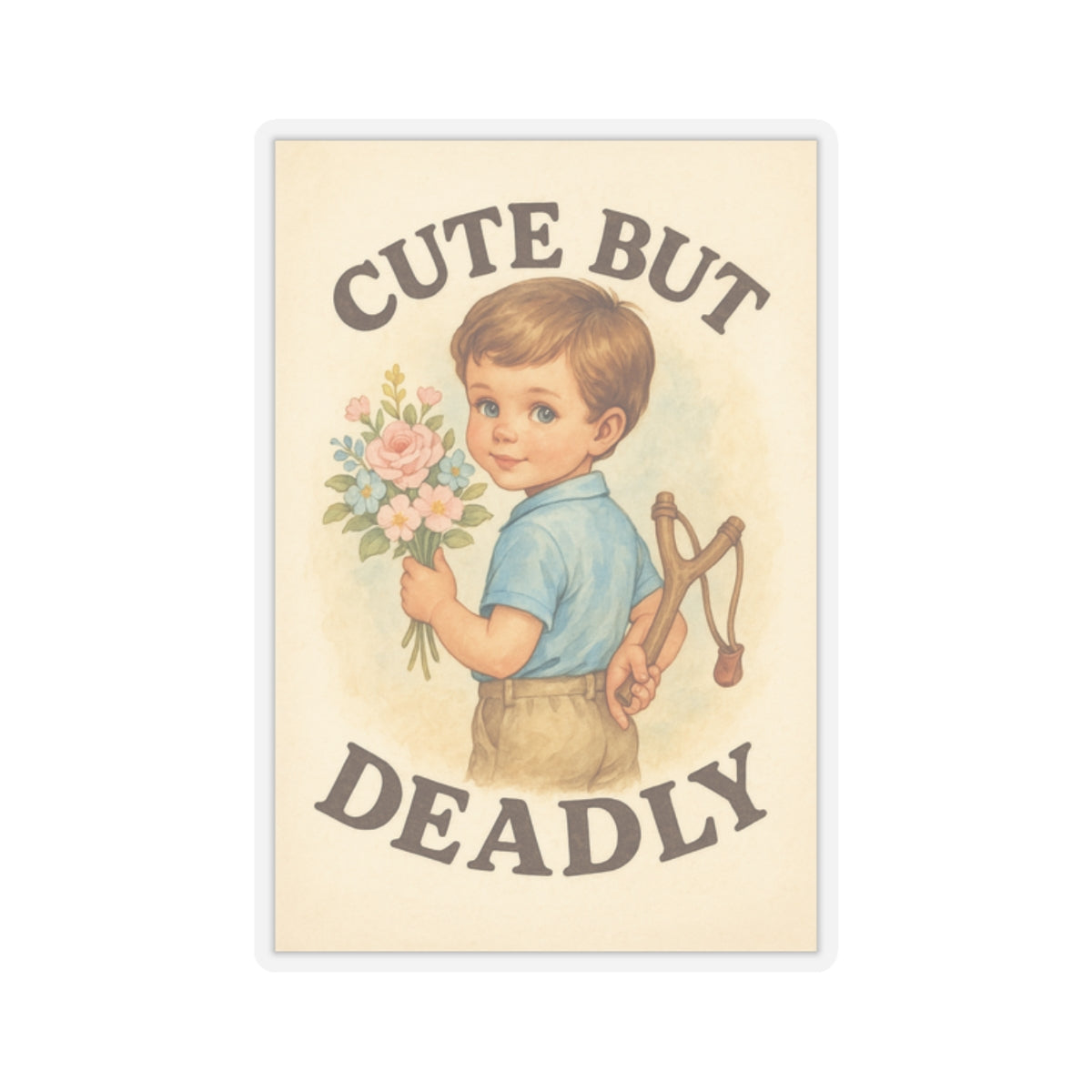 Cute But Deadly Sticker