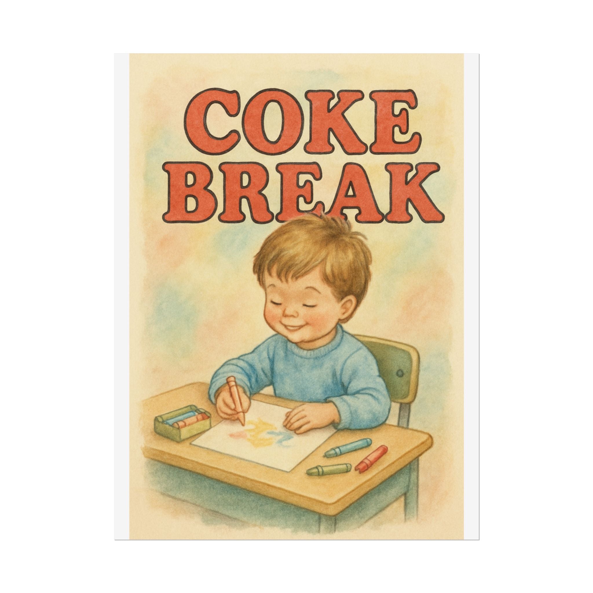 Coke Break Poster 6" x 8"