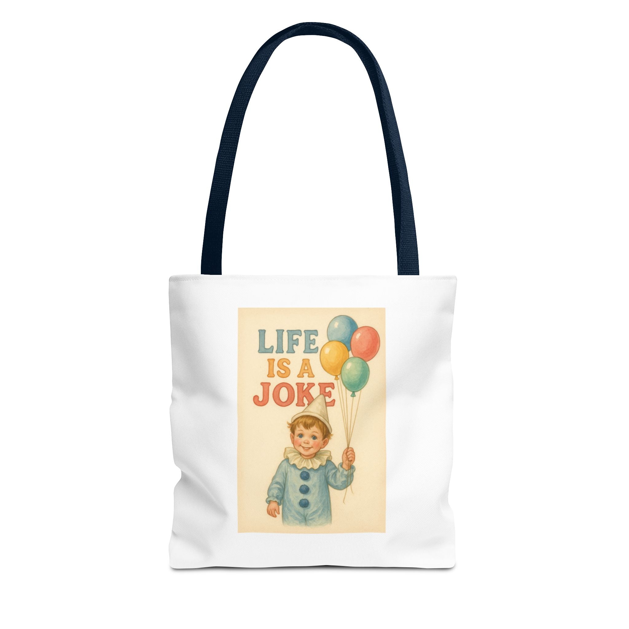 Life Is A Joke & Candy Chaos - Tote Bag  Fun Eco-Friendly Shoulder Bag