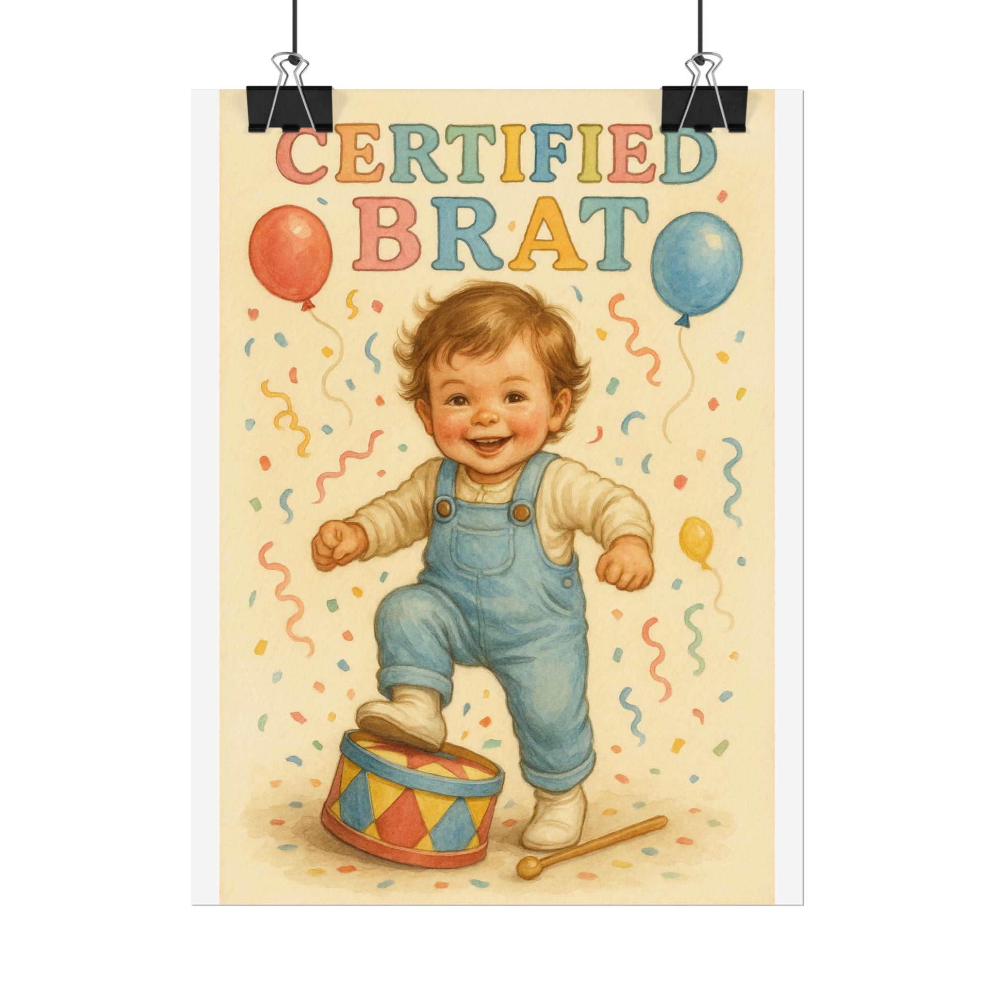 Certified Brat Poster 6" x 8"