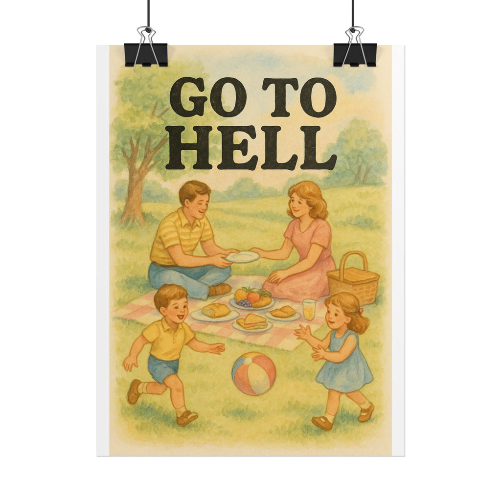 Go To Hell Poster 6" x 8"