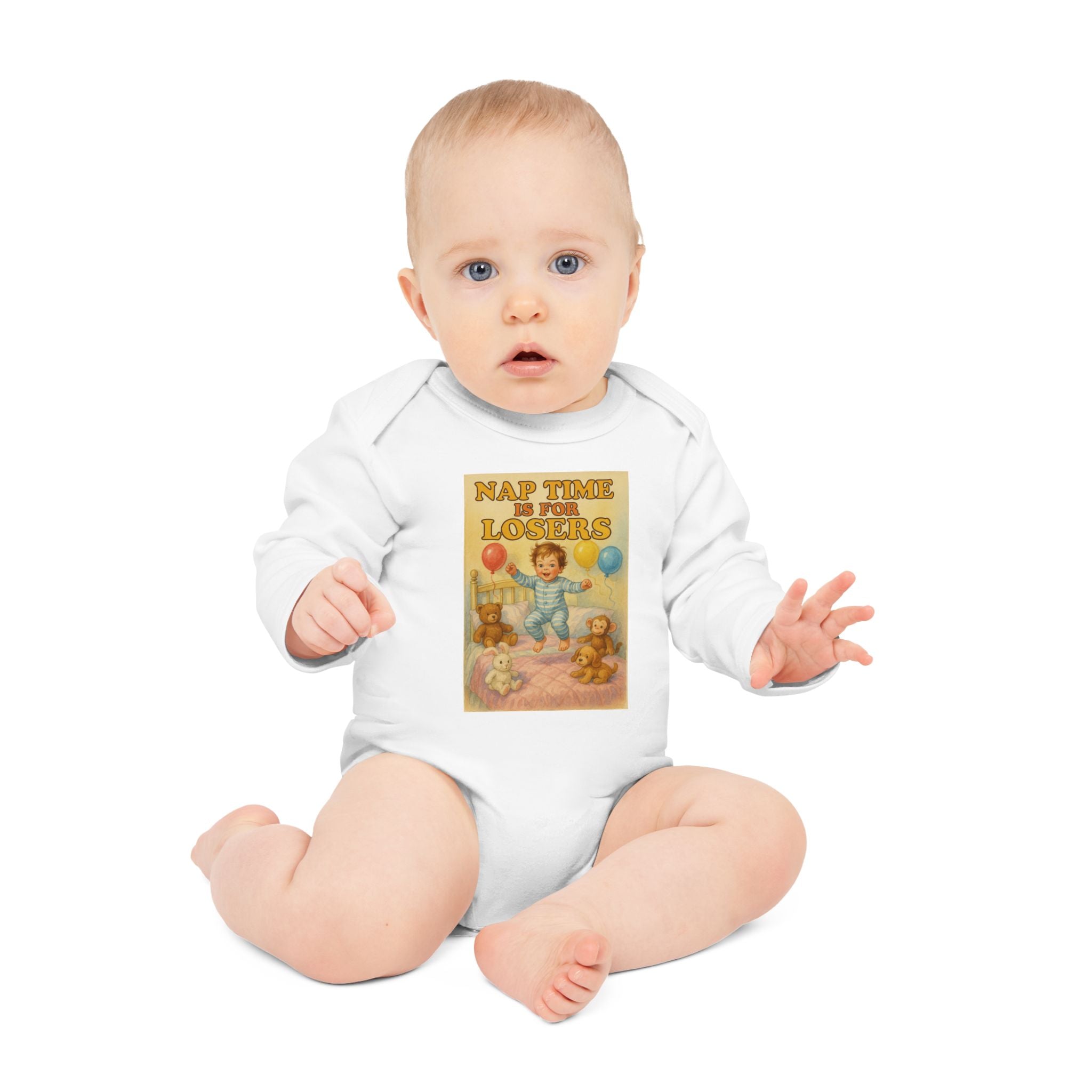 Nap Time Is For Losers - Funny Baby Bodysuit