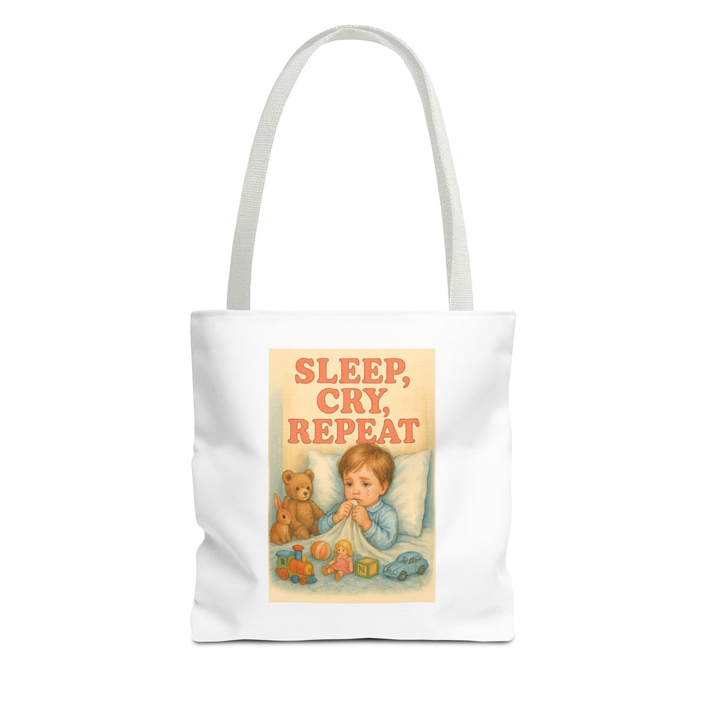 Sleep,Cry,Repeat & Candy Chaos - Tote Bag  Fun Eco-Friendly Shoulder Bag