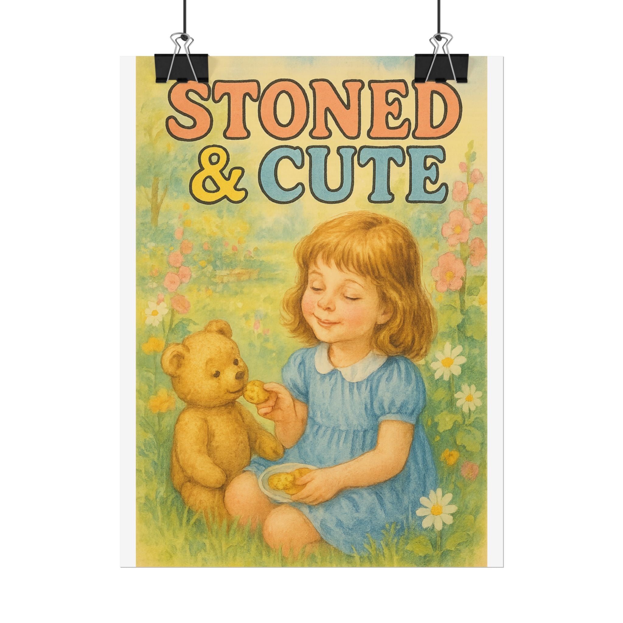 Stoned & Cute Poster 6" x 8"