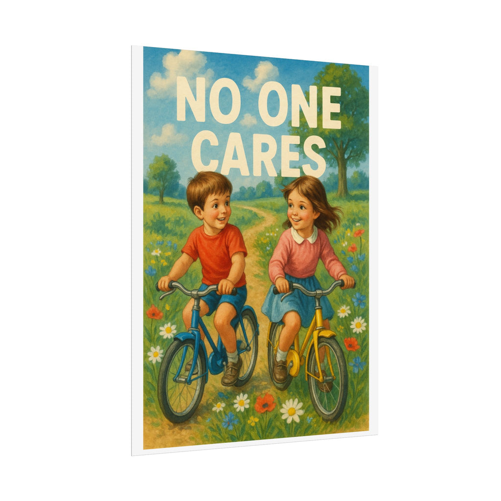 No One Cares Poster 6" x 8"