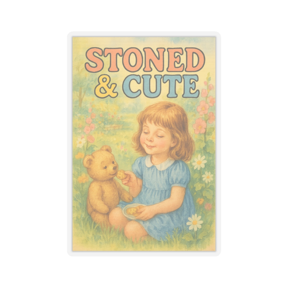 Stoned & Cute Sticker