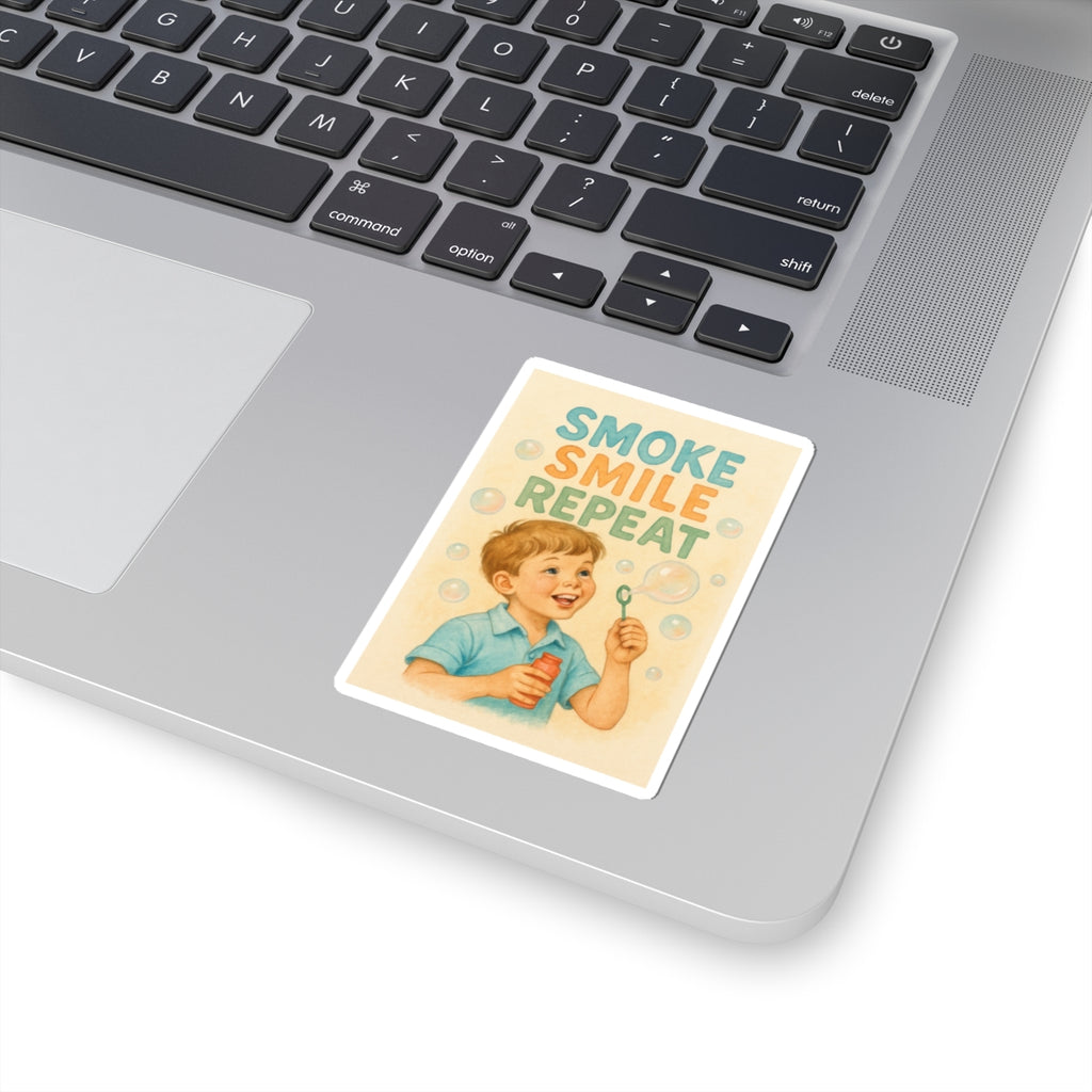 Smoke Smile Repeat Sticker