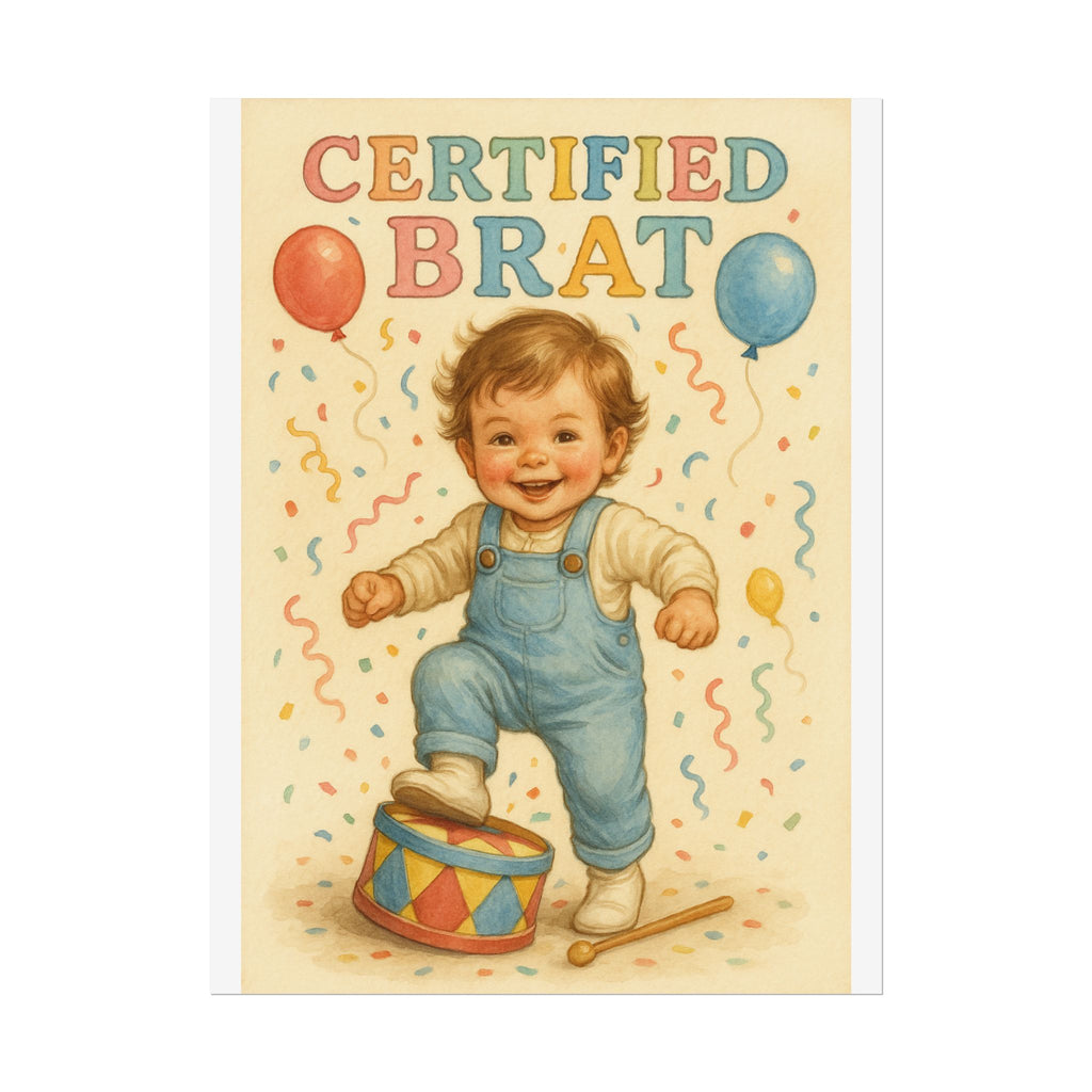 Certified Brat Poster 6" x 8"