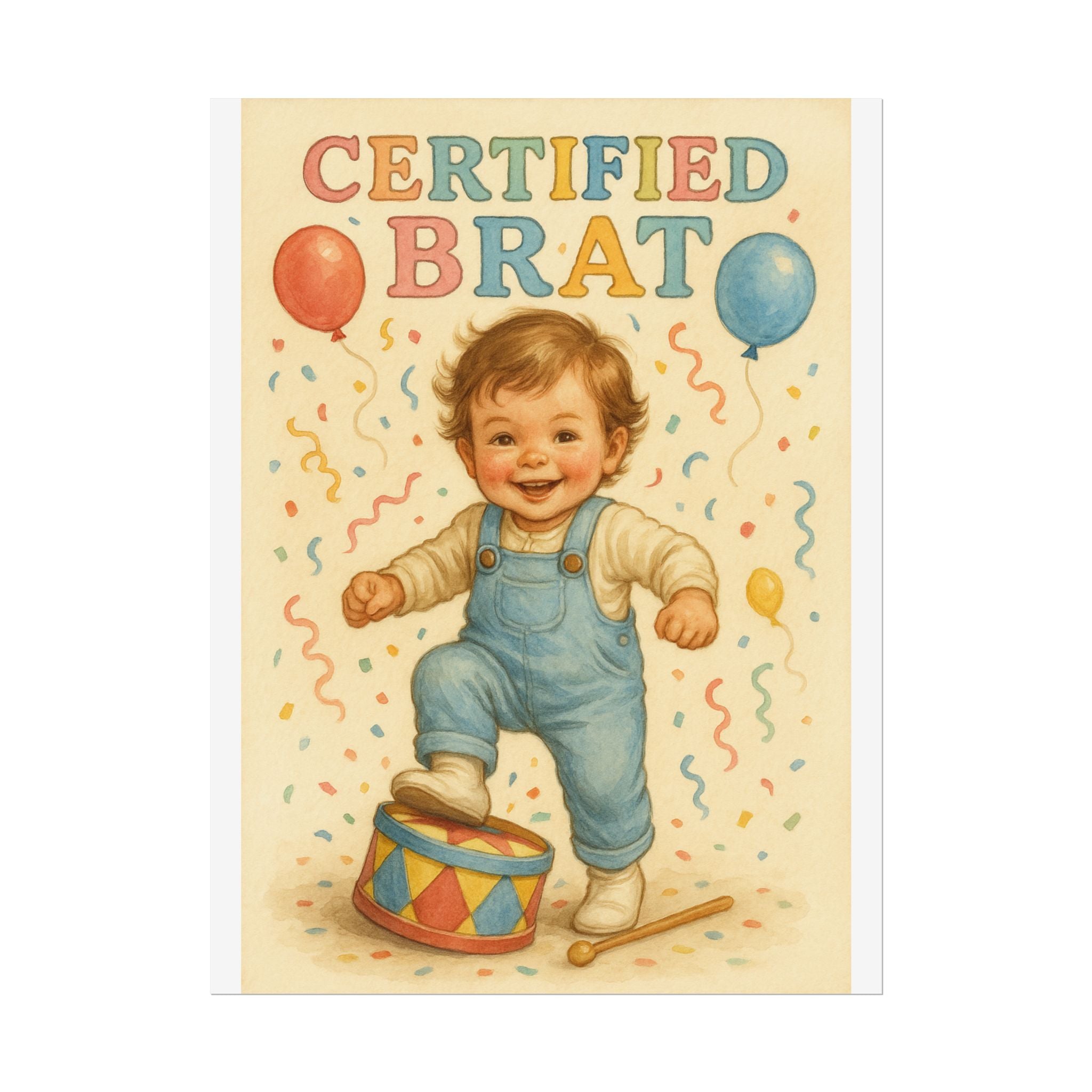 Certified Brat Poster 6" x 8"