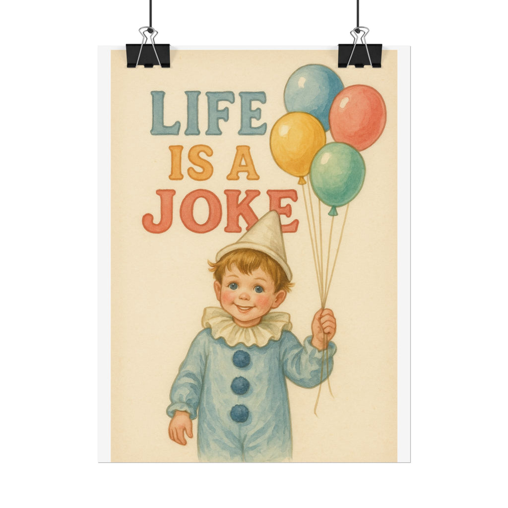Life Is A Joke Poster 6" x 8"