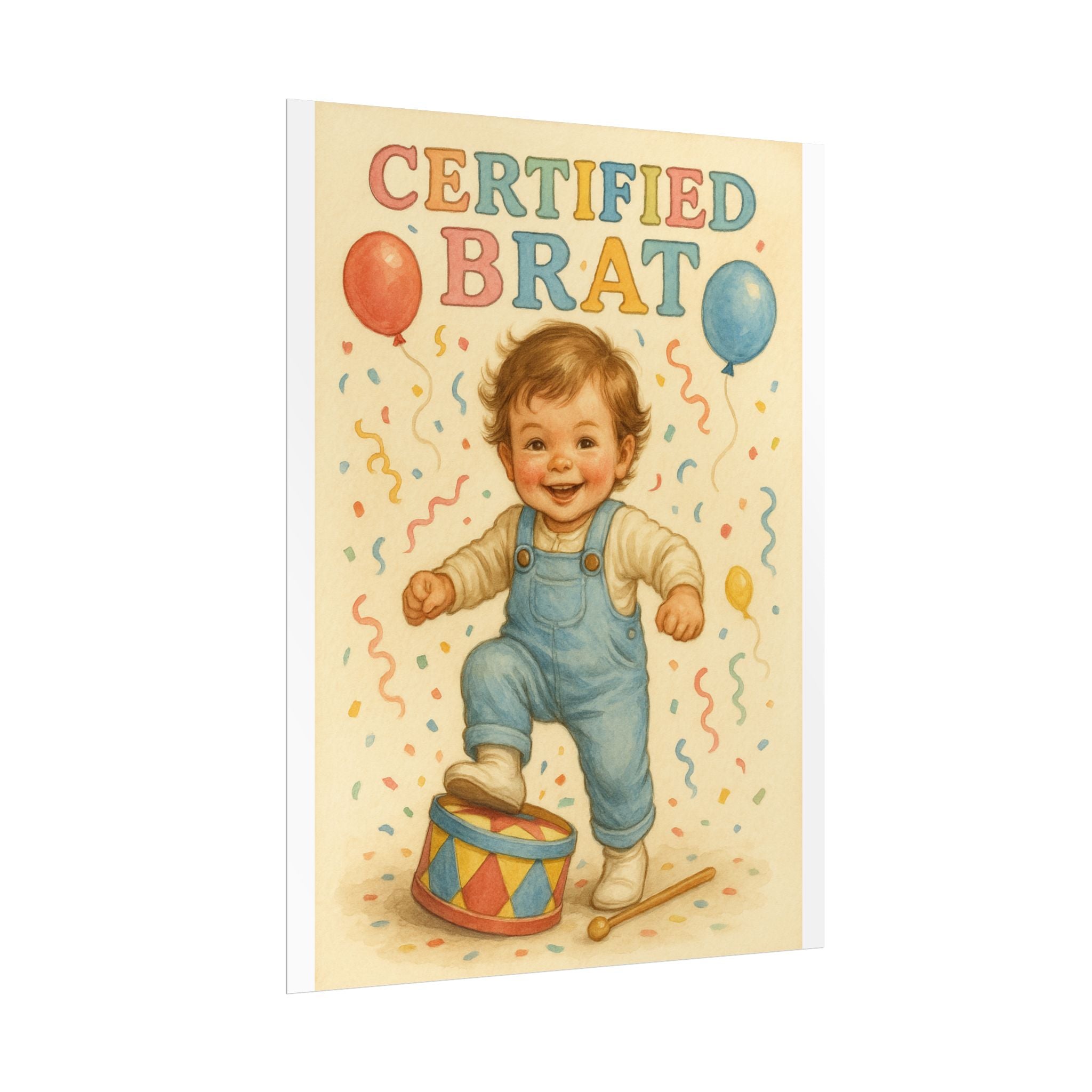 Certified Brat Poster 6" x 8"