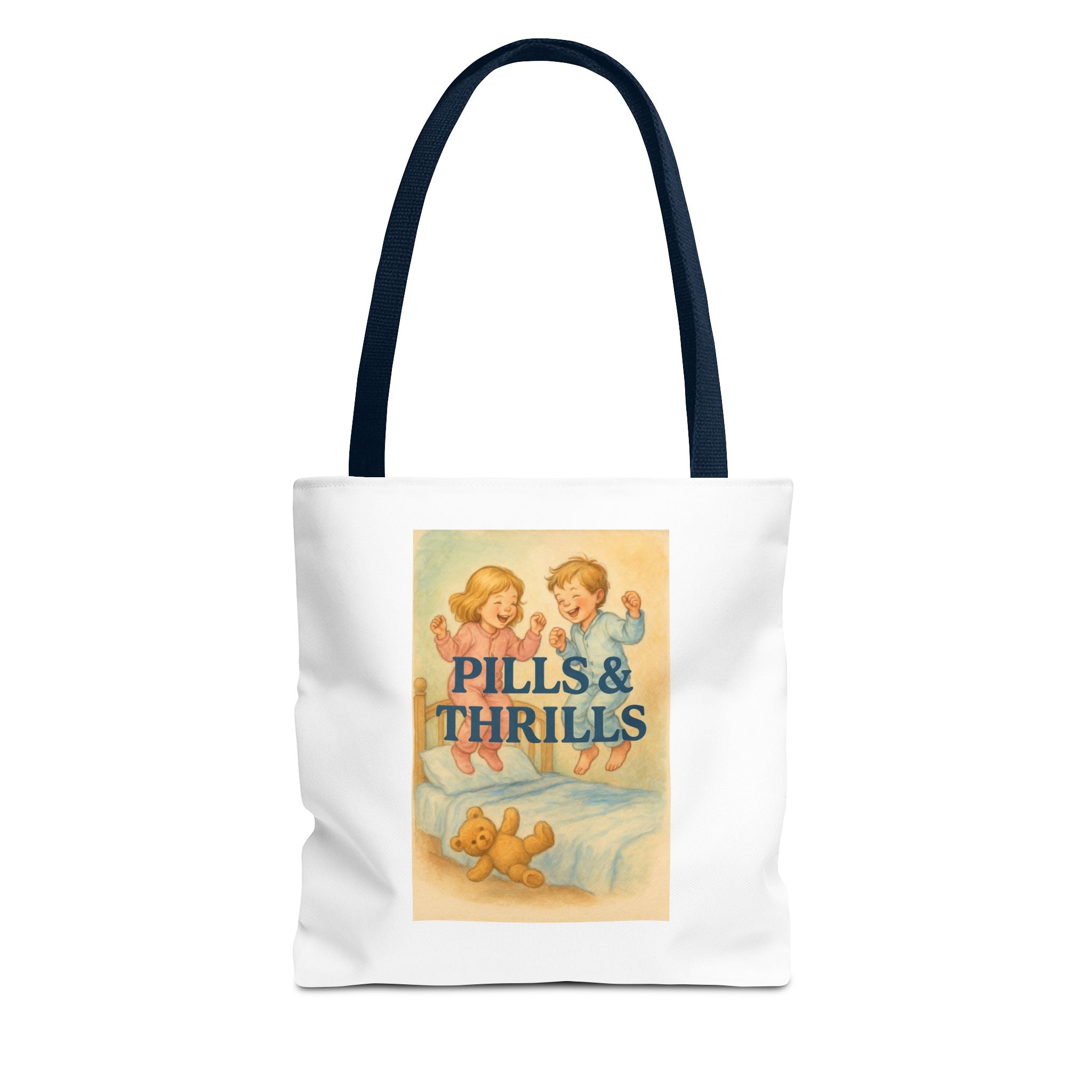 Pills & Thrills & Candy Chaos - Tote Bag  Fun Eco-Friendly Shoulder Bag