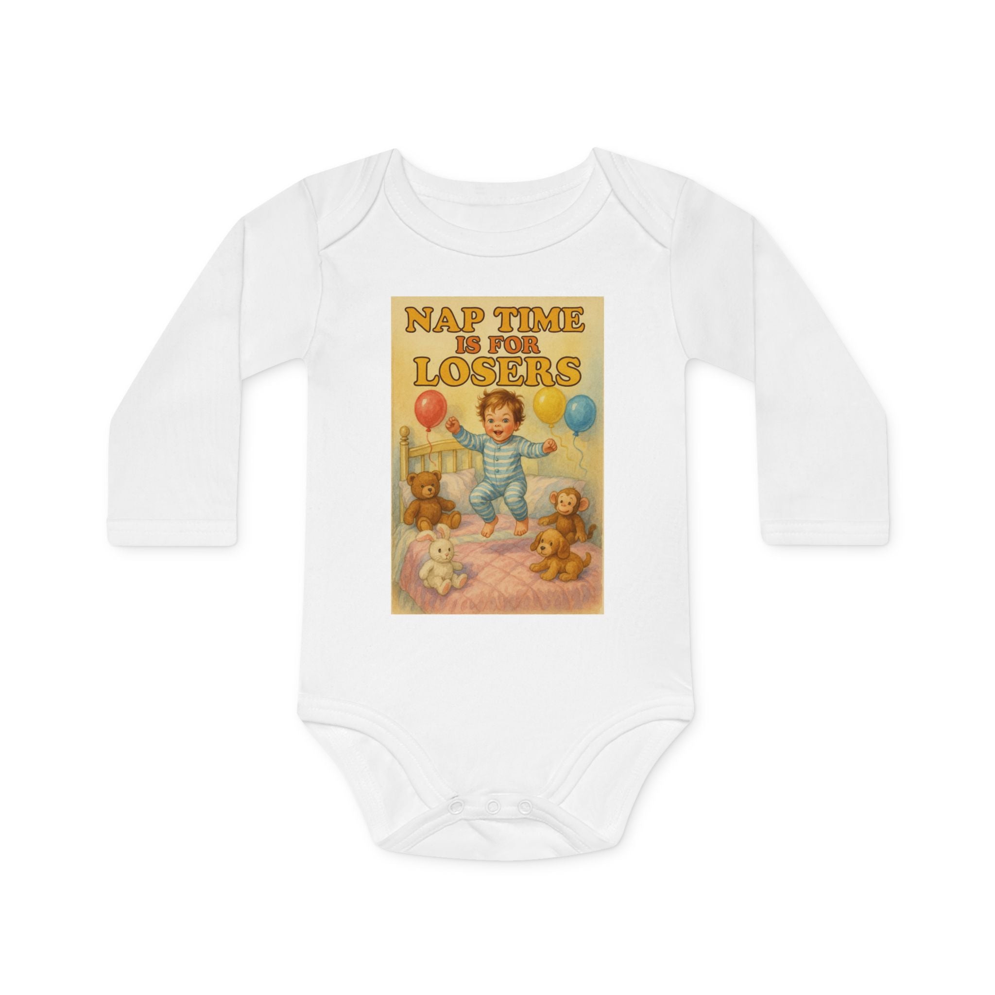 Nap Time Is For Losers - Funny Baby Bodysuit