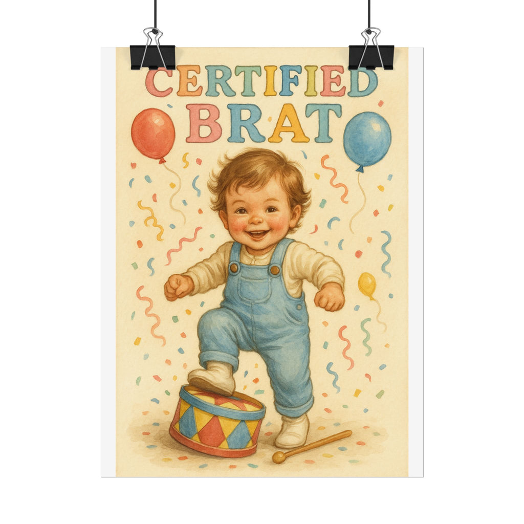 Certified Brat Poster 6" x 8"