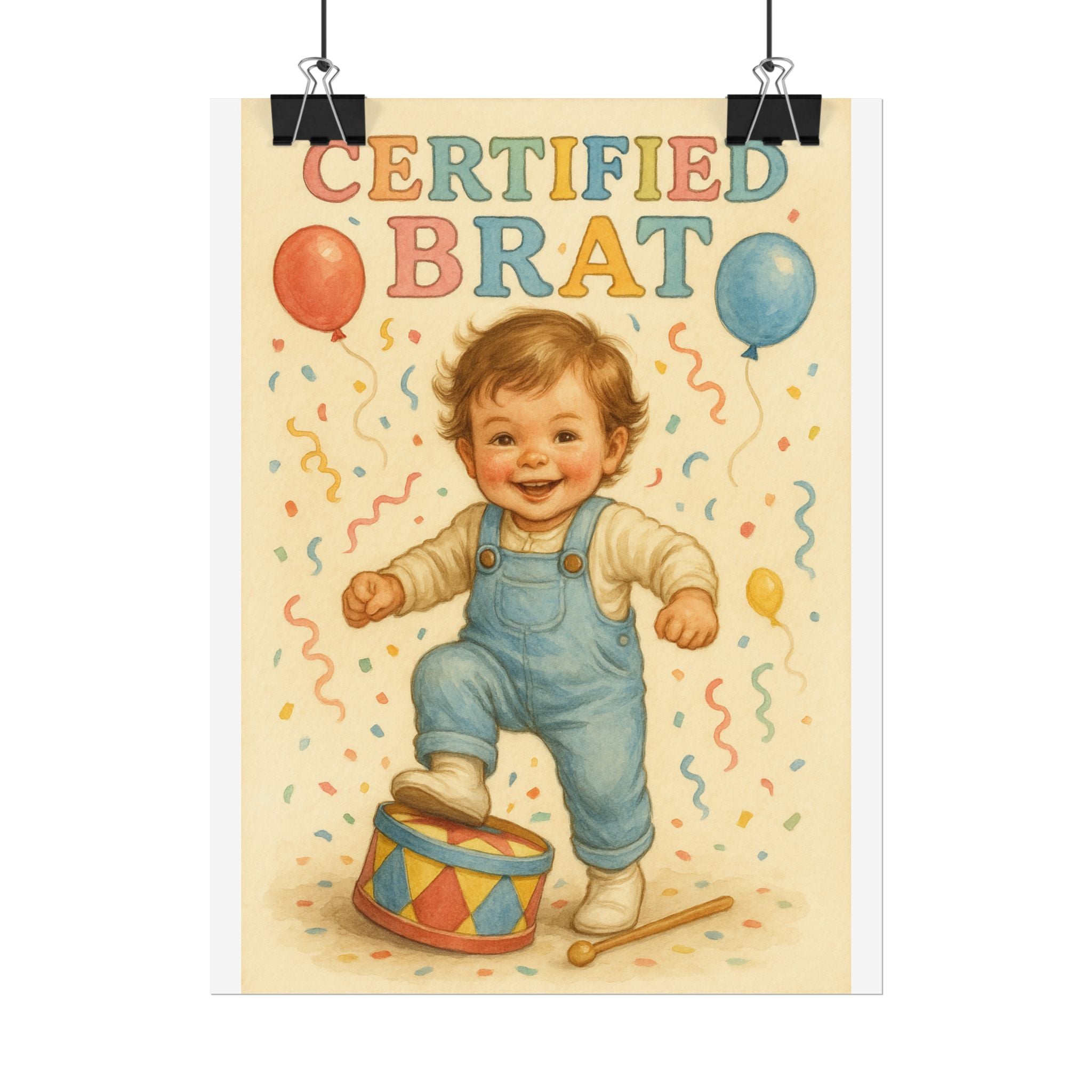 Certified Brat Poster 6" x 8"