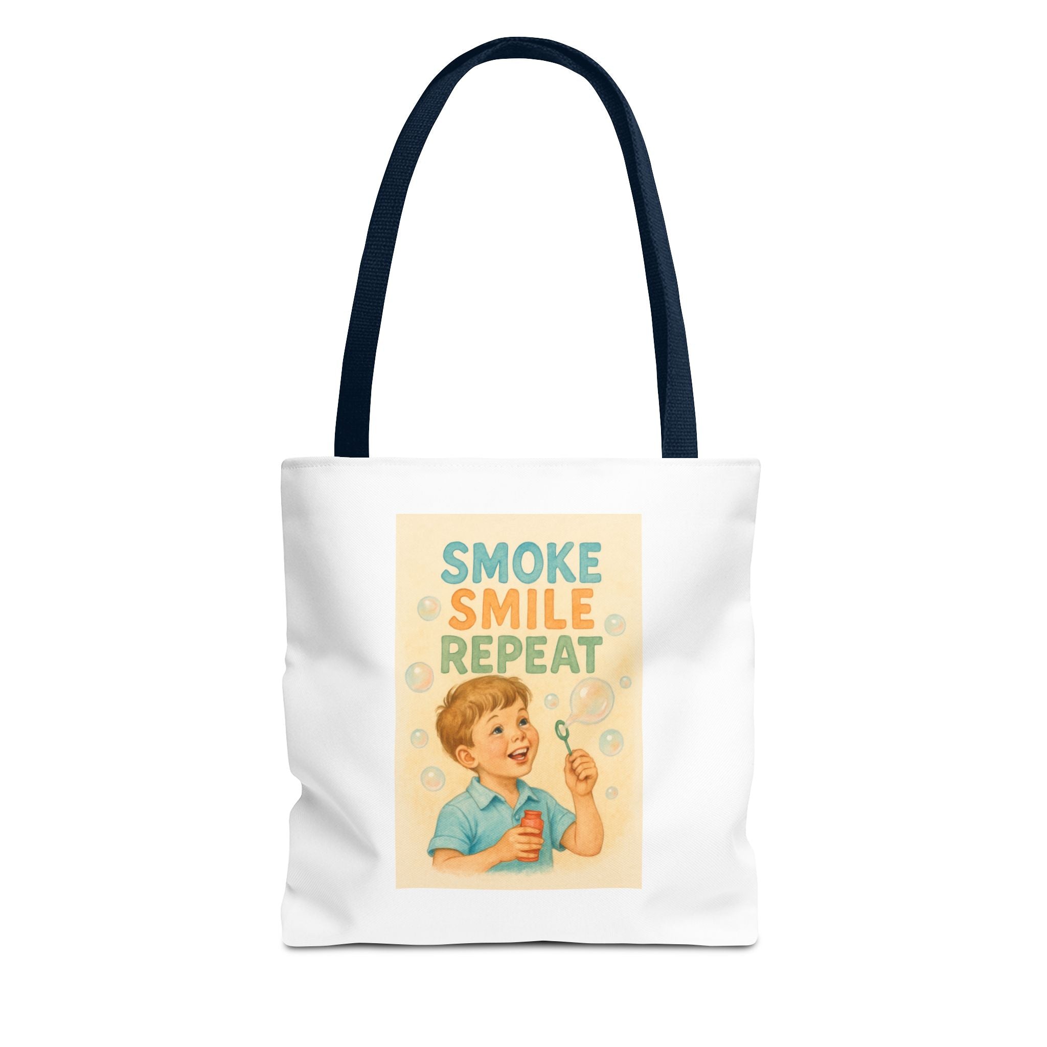 Smoke Smile Repeat & Candy Chaos - Tote Bag  Fun Eco-Friendly Shoulder Bag