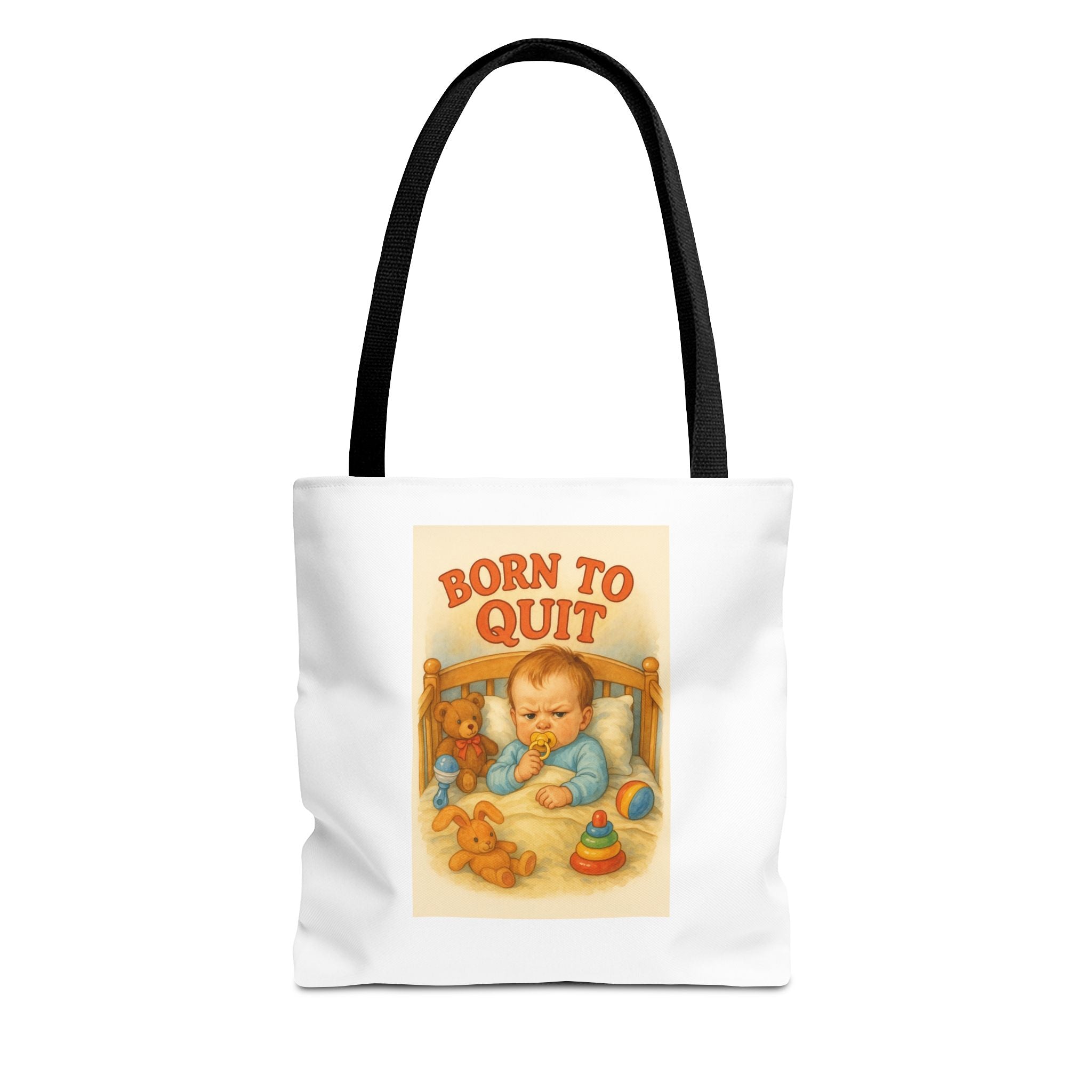 Born To Quit & Candy Chaos - Tote Bag  Fun Eco-Friendly Shoulder Bag